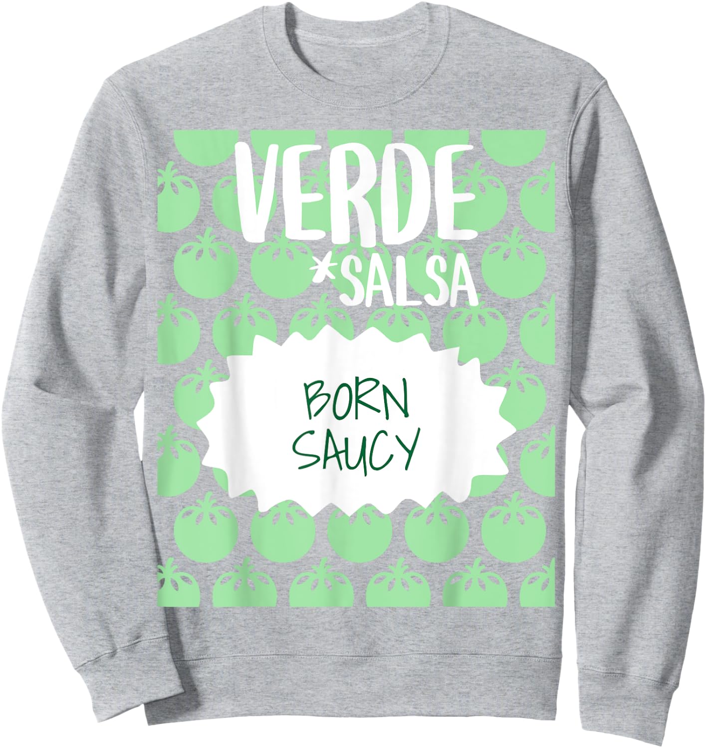 Salsa Verde Hot Sauce Packet Group Halloween Costume Team Sweatshirt - Sweatshirt | Ash