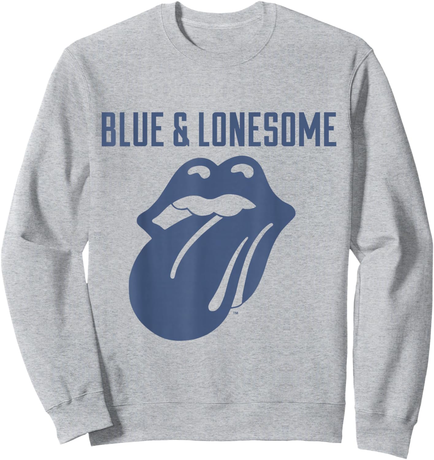 Rolling Stones 72 Logo Blue & Lonesome Vintage White Sweatshirt - Sweatshirt | Ash