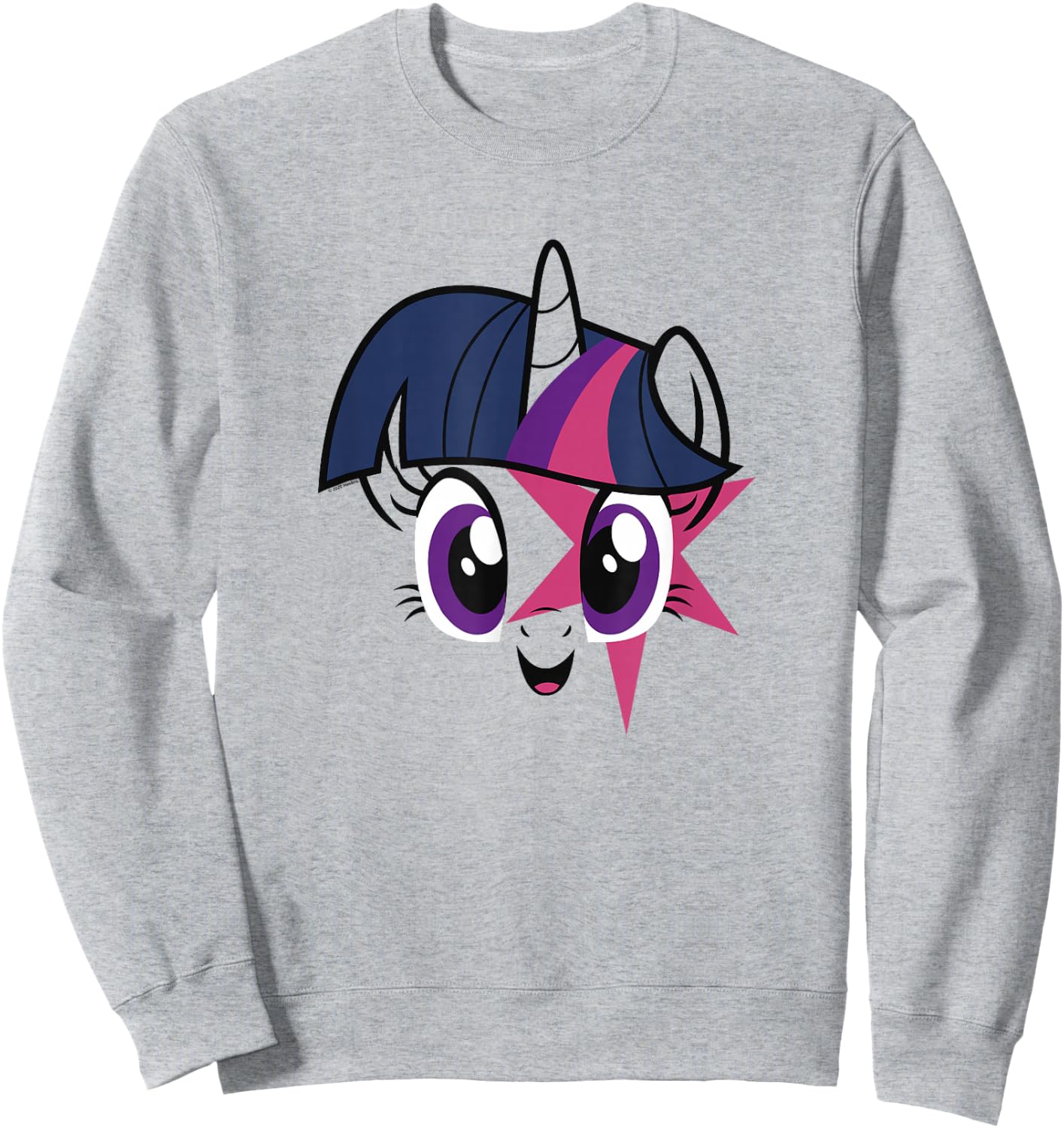 My Little Pony Twilight Sparkle Smiling Face Sweatshirt - Sweatshirt | Ash