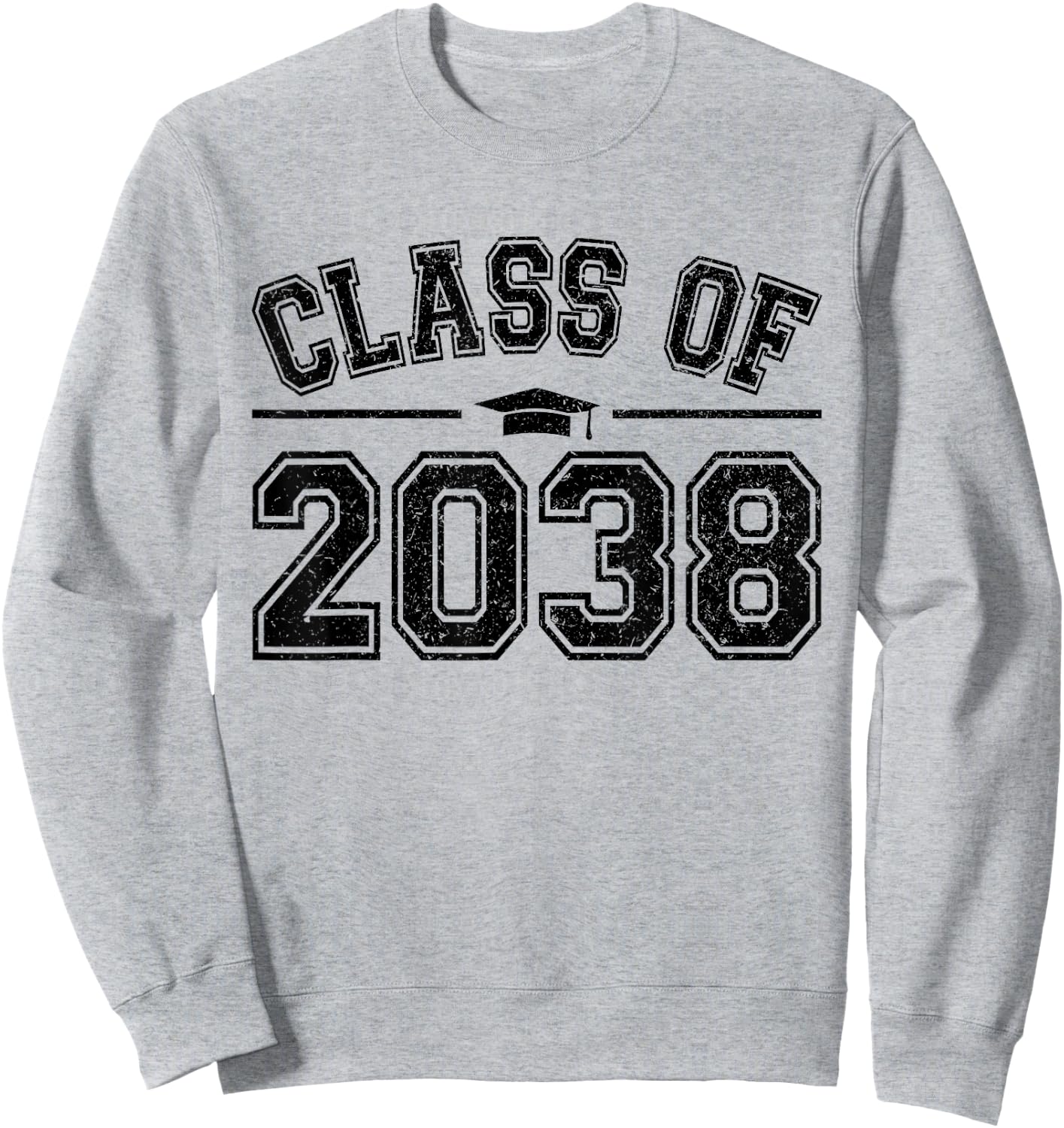 Preschool Class of 2038 Grow With Me Graduation 2038 Vintage Sweatshirt - Sweatshirt | Ash
