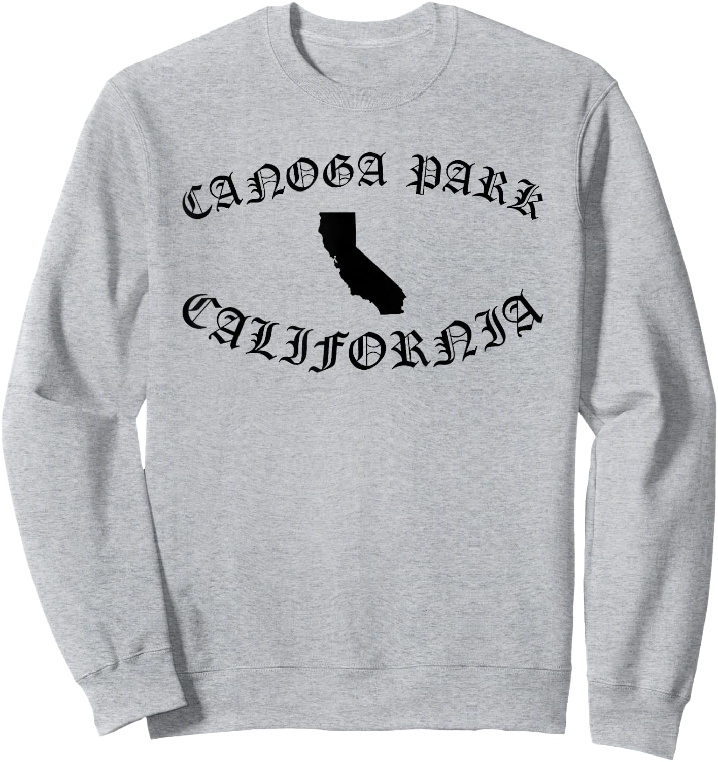 Canoga Park California Bear Retro 818 San Fernando Valley Sweatshirt - Sweatshirt | Ash