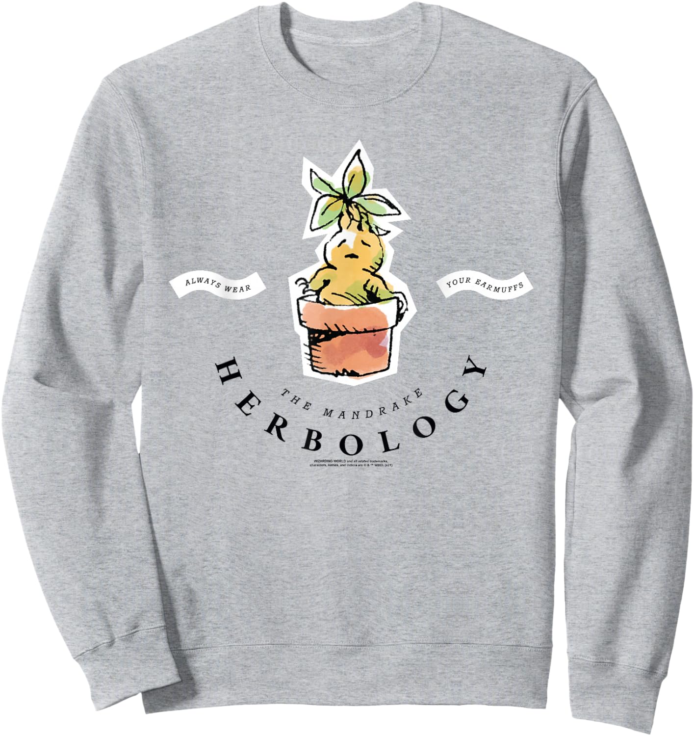 Harry Potter Herbology The Mandrake Sweatshirt - Sweatshirt | Ash