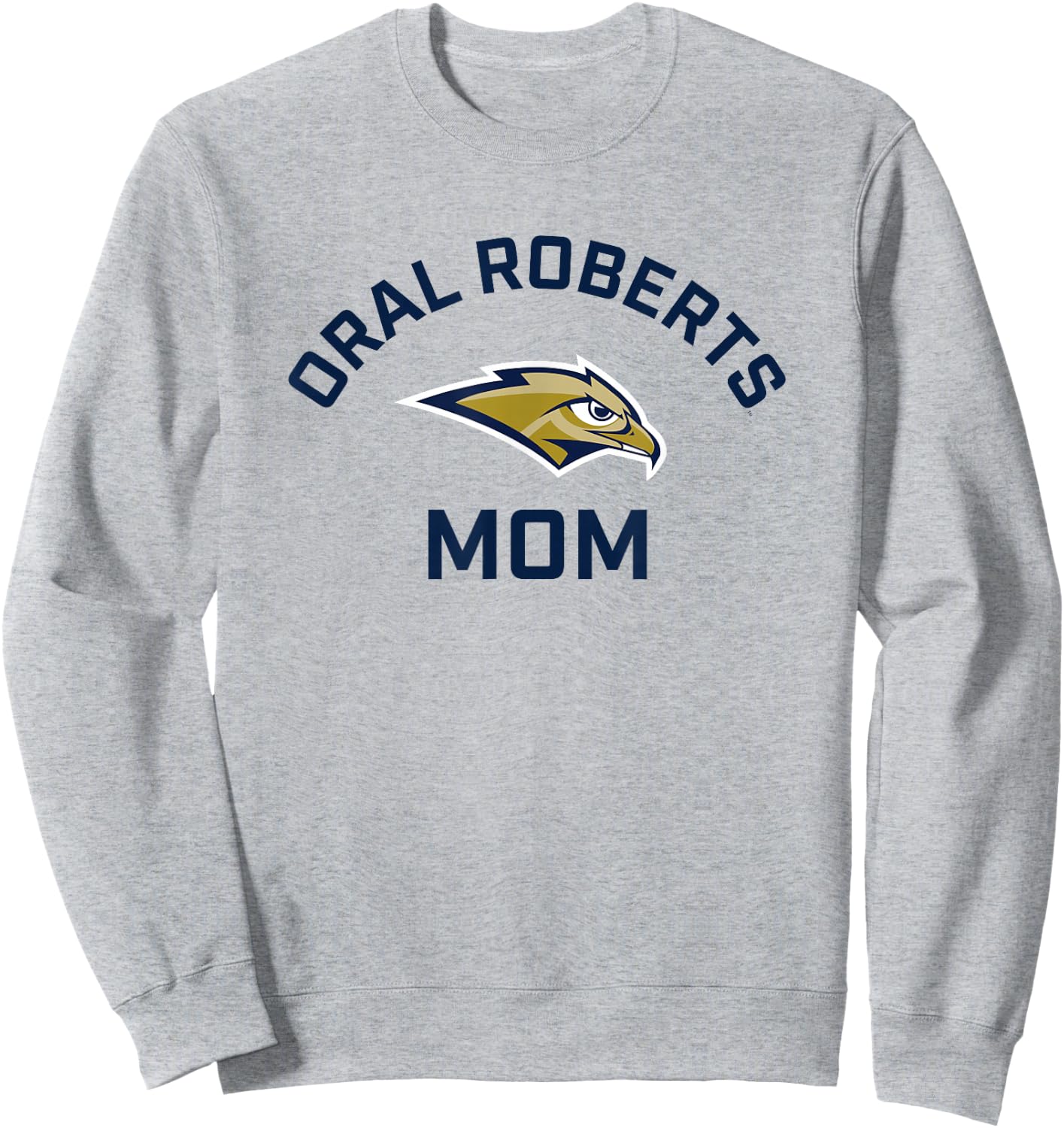Oral Roberts University ORU Golden Eagles Arched Mom Sweatshirt - Sweatshirt | Ash