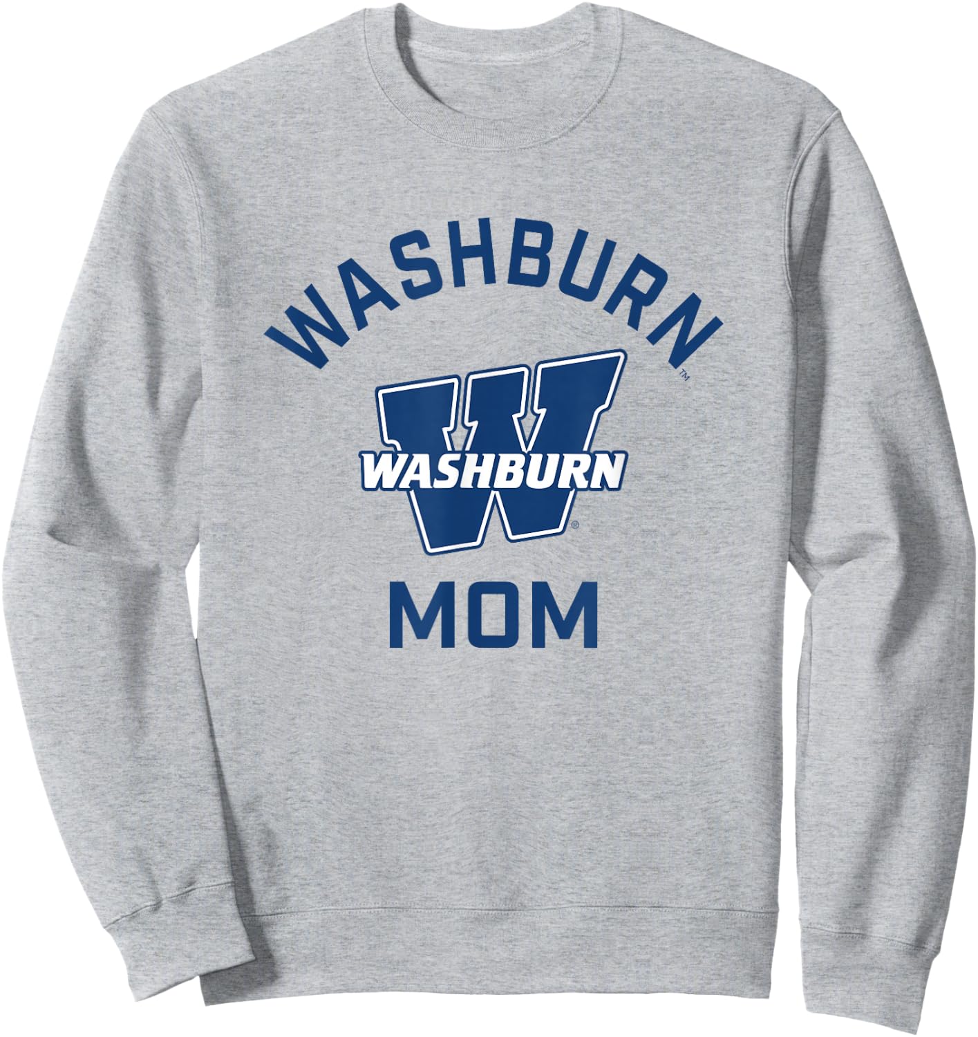 Washburn University Ichabods Arched Mom Sweatshirt - Sweatshirt | Ash