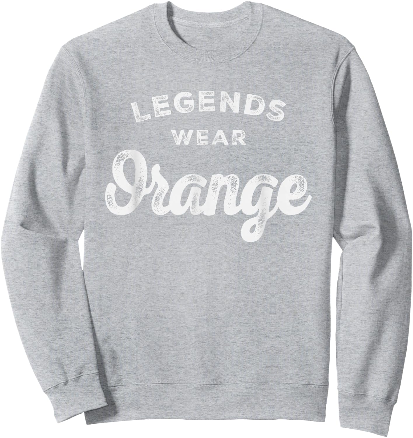 Legends Wear Orange Team Spirit Game Gear Color War Sweatshirt - Sweatshirt | Ash