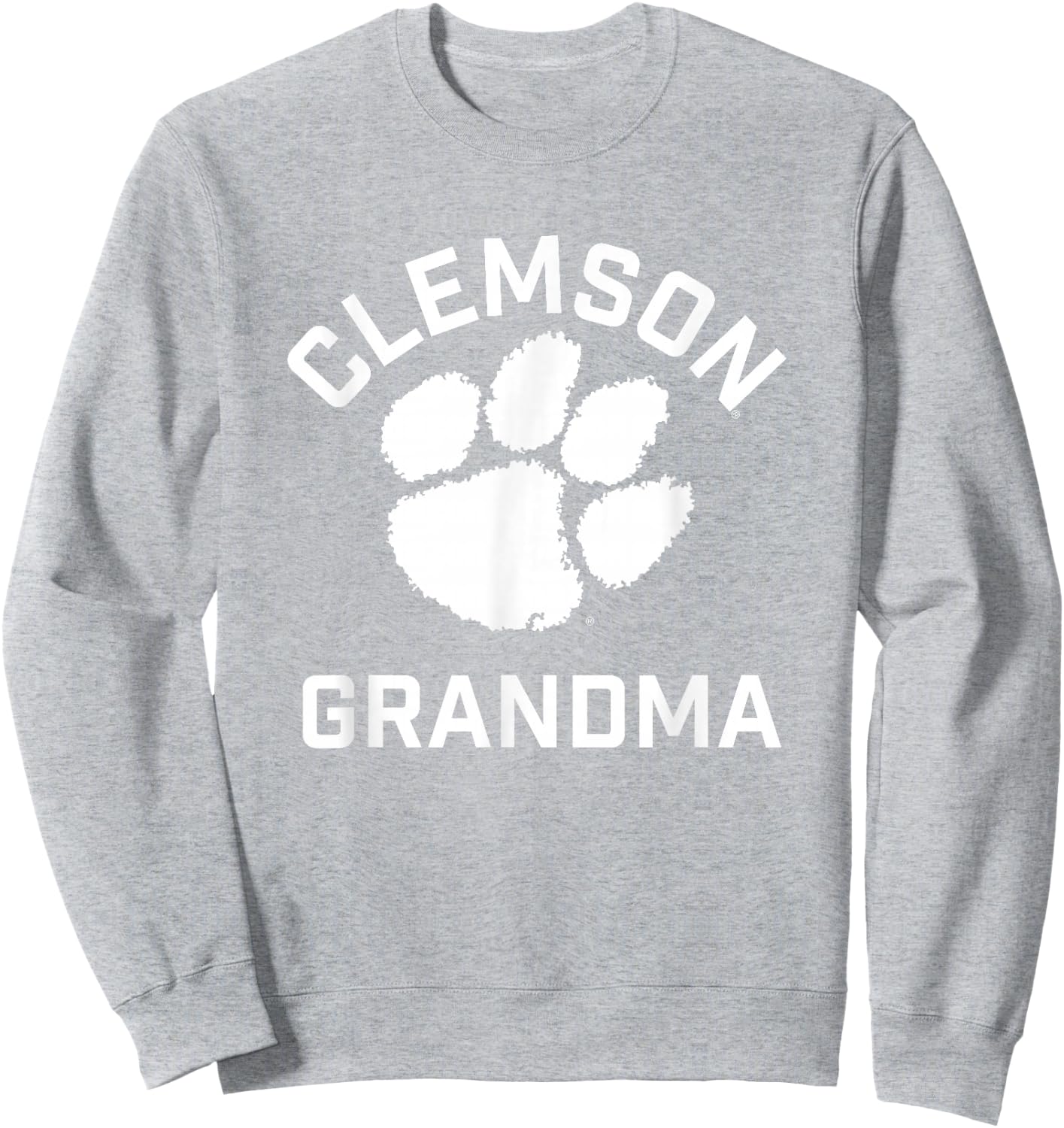 Clemson University Tigers Arched Grandma Sweatshirt - Sweatshirt | Ash