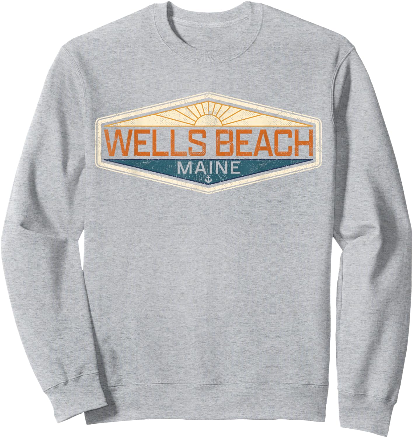 Wells Beach Maine Sweatshirt - Sweatshirt | Ash