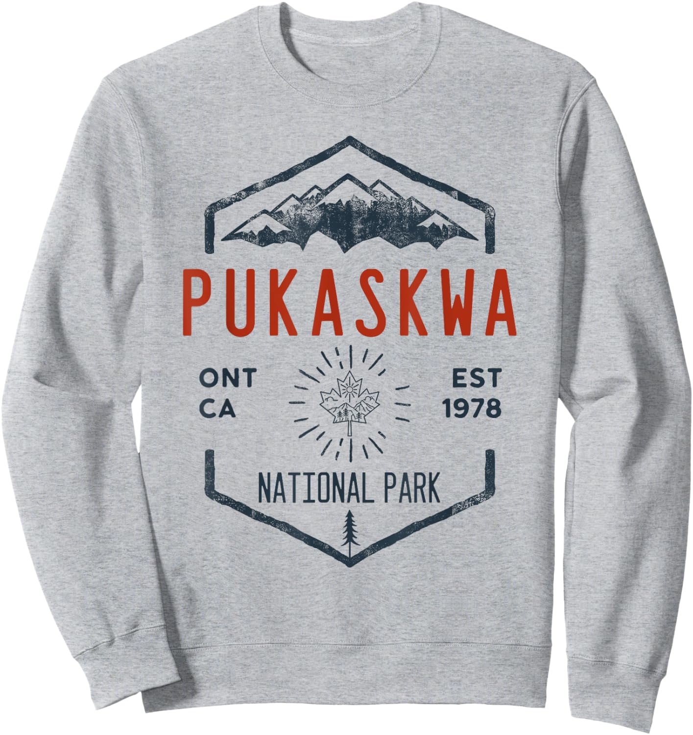 Pukaskwa National Park Canada Vintage Sweatshirt - Sweatshirt | Ash