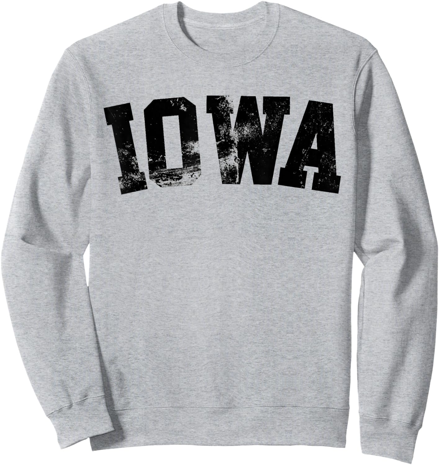 Retro Iowa Vintage Iowa Black Gold Iowa Throwback Design Sweatshirt - Sweatshirt | Ash
