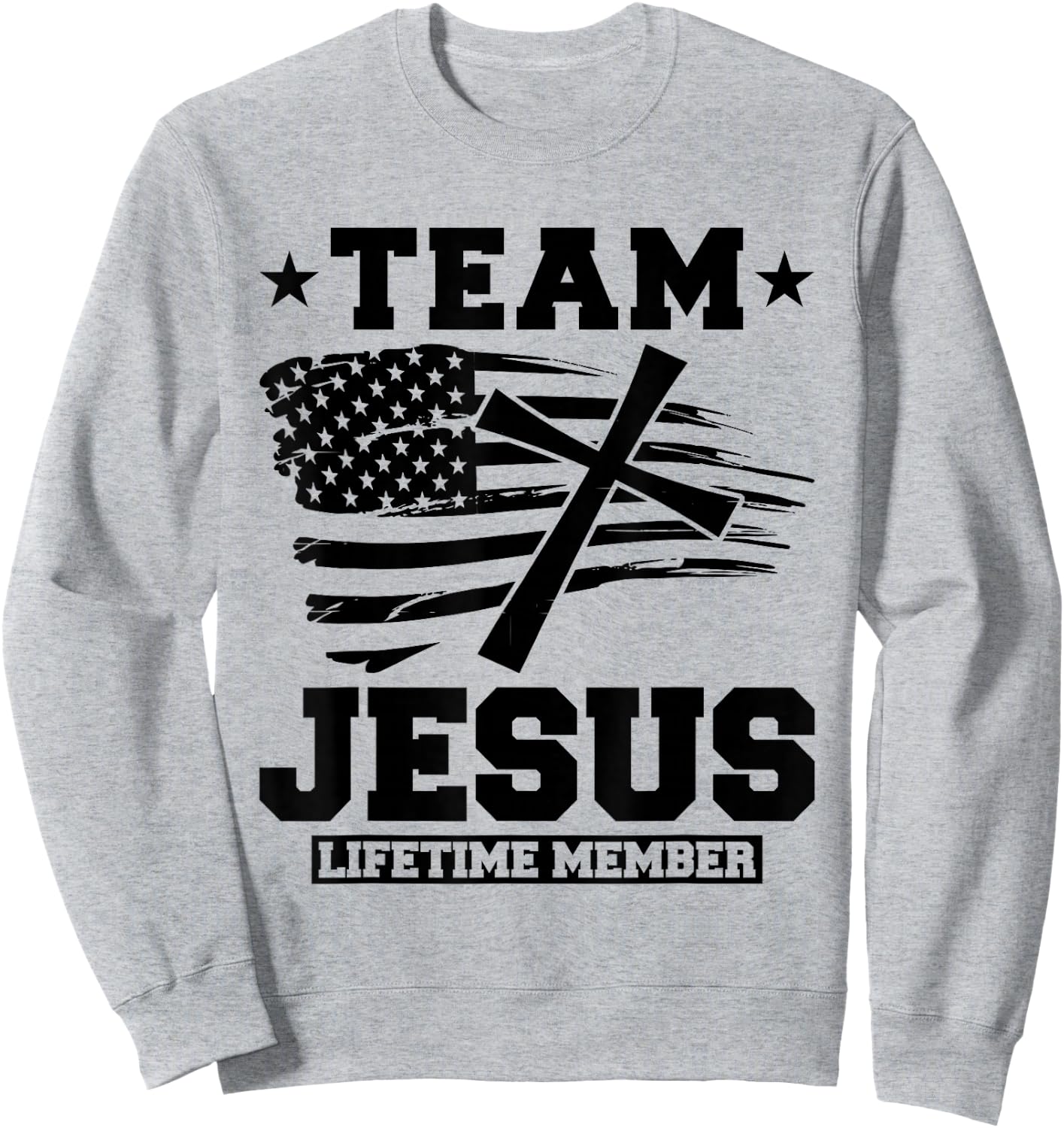 Christian - Team Jesus 03 Faith Hope Love Sweatshirt - Sweatshirt | Ash