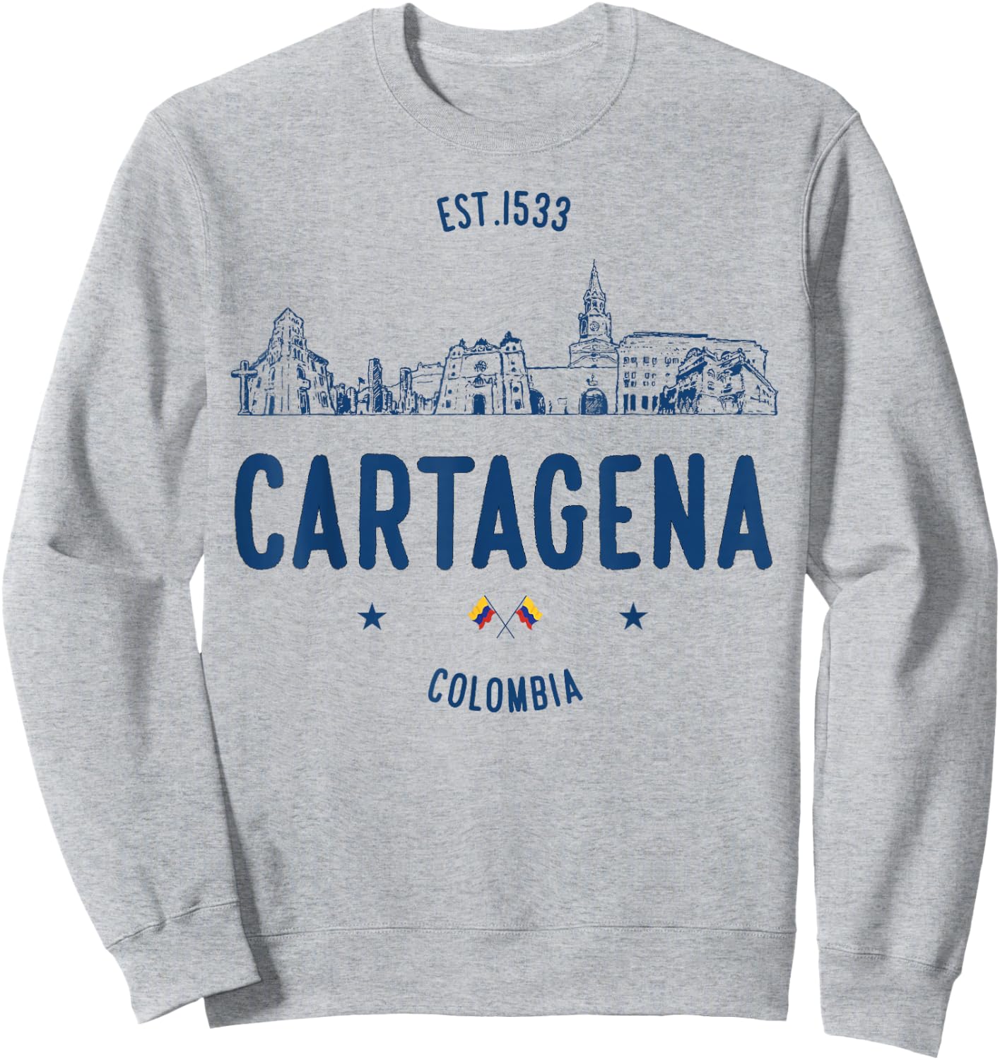 Cartagena Colombia Travel Sweatshirt - Sweatshirt | Ash