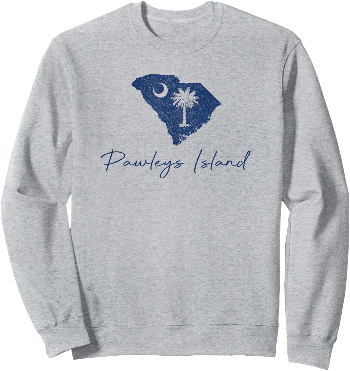 Vintage Pawleys Island South Carolina Retro Preppy Throwback Sweatshirt - Sweatshirt | Ash