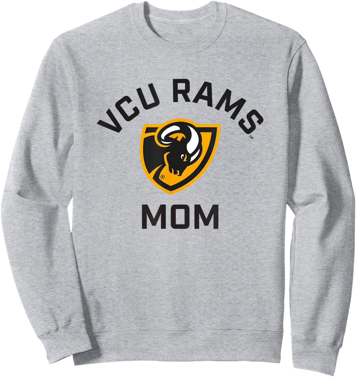 Virginia Commonwealth University VCU Rams Arched Mom Sweatshirt - Sweatshirt | Ash