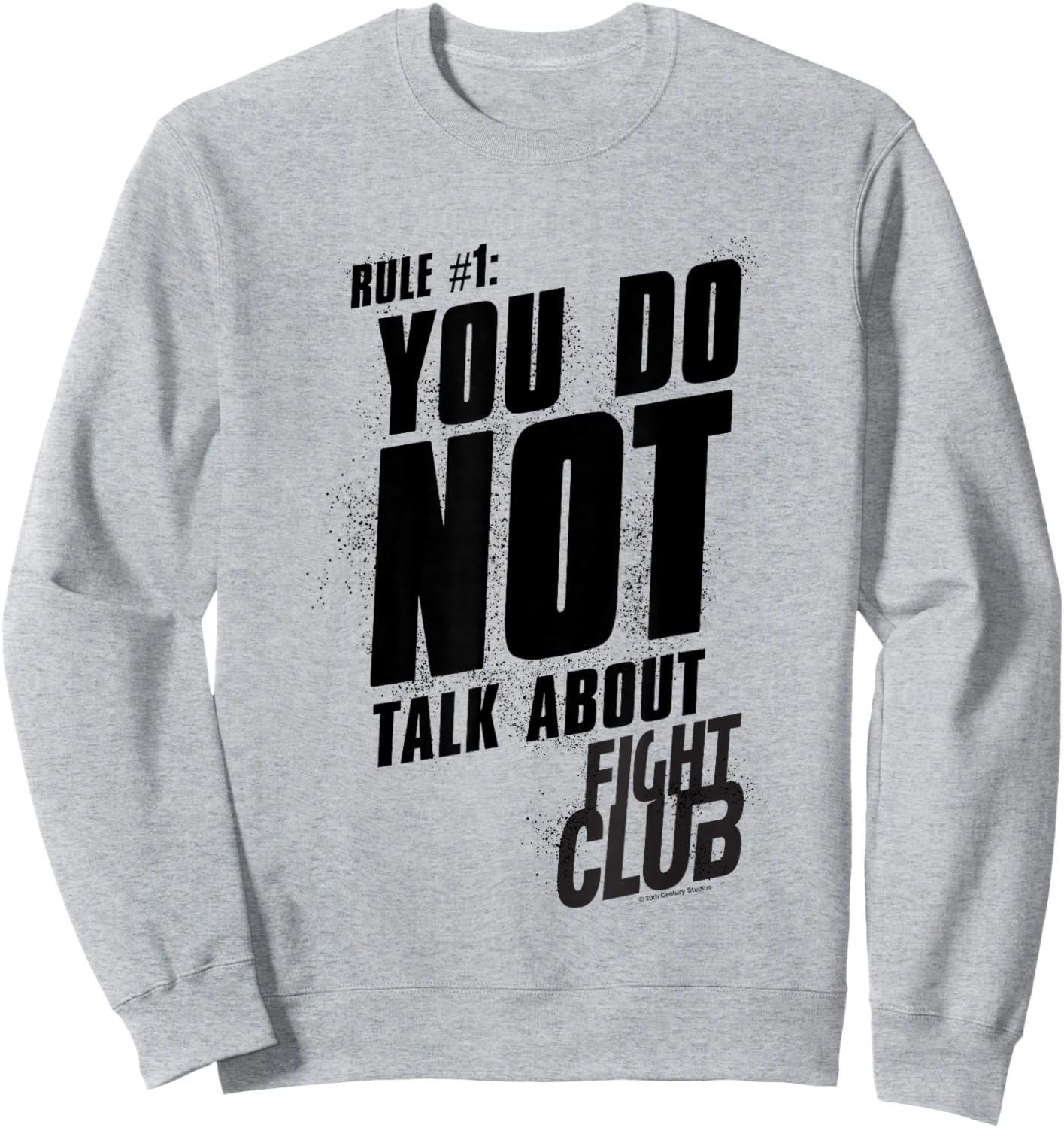 Fight Club Rule #1 You Do Not Talk About Fight Club Retro Sweatshirt - Sweatshirt | Ash