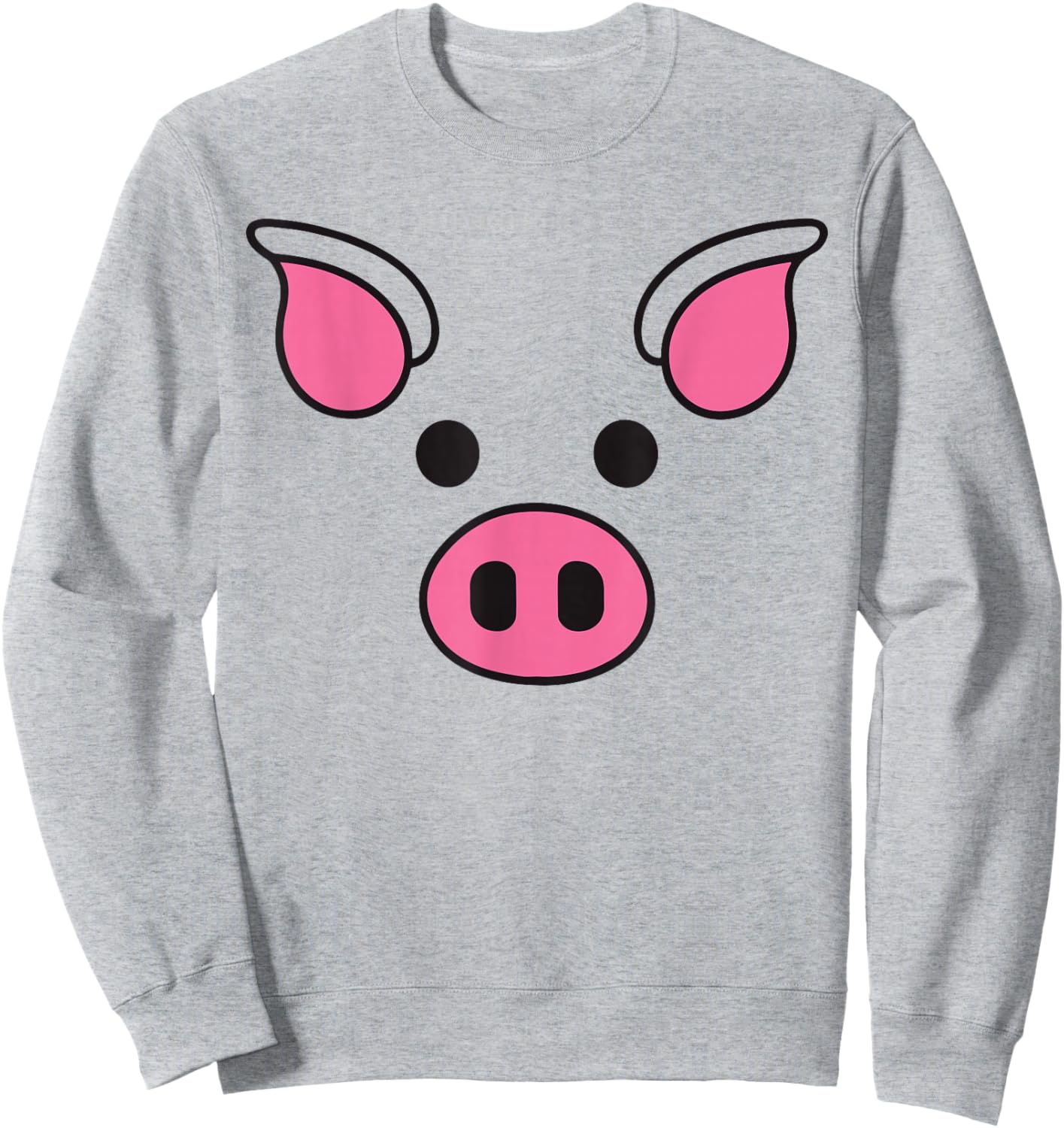 Pig Face Shirt Adult Kids Men Women Pig Face Costume Sweatshirt - Sweatshirt | Ash