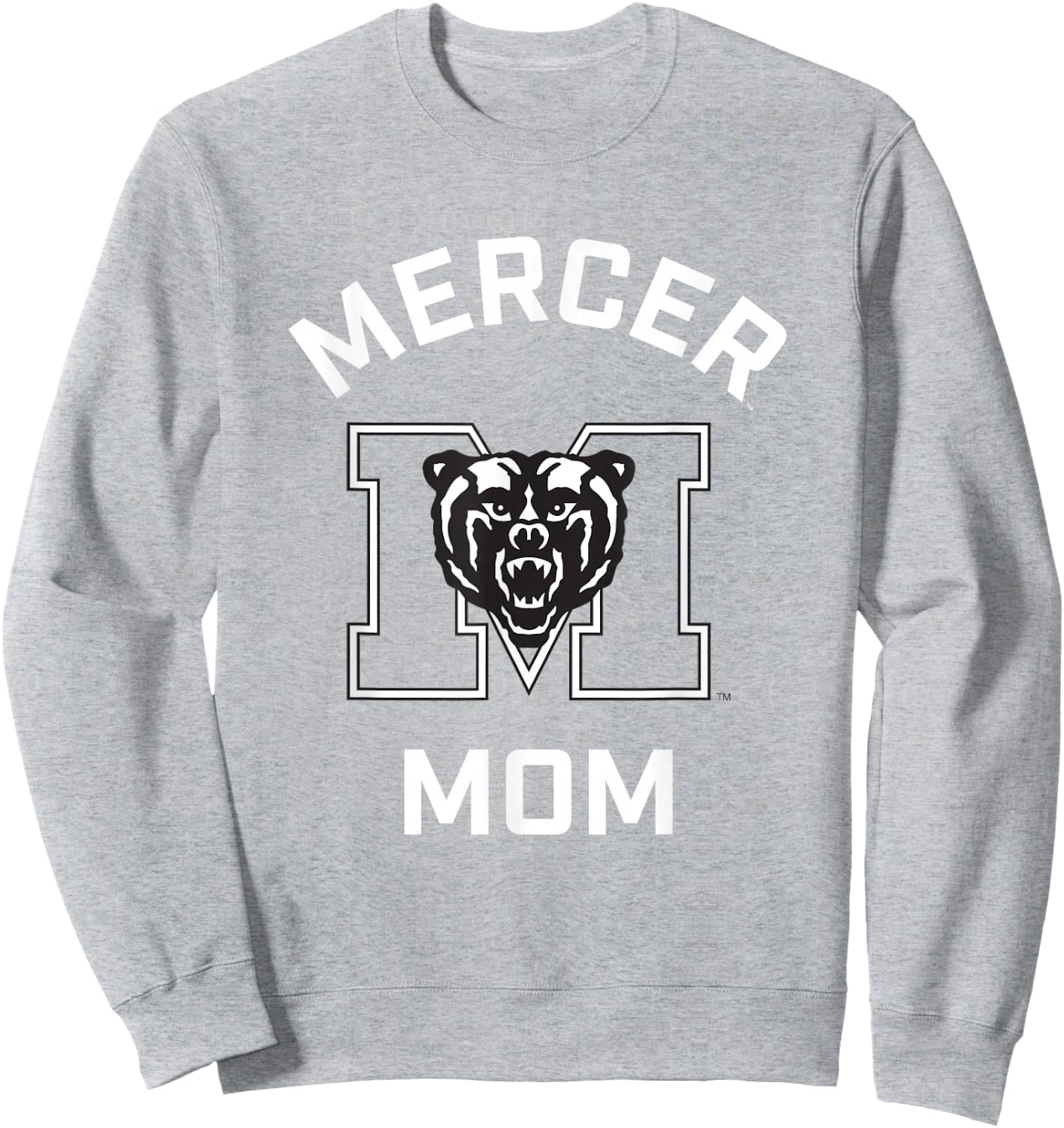 Mercer University Bears Arched Mom Sweatshirt - Sweatshirt | Ash