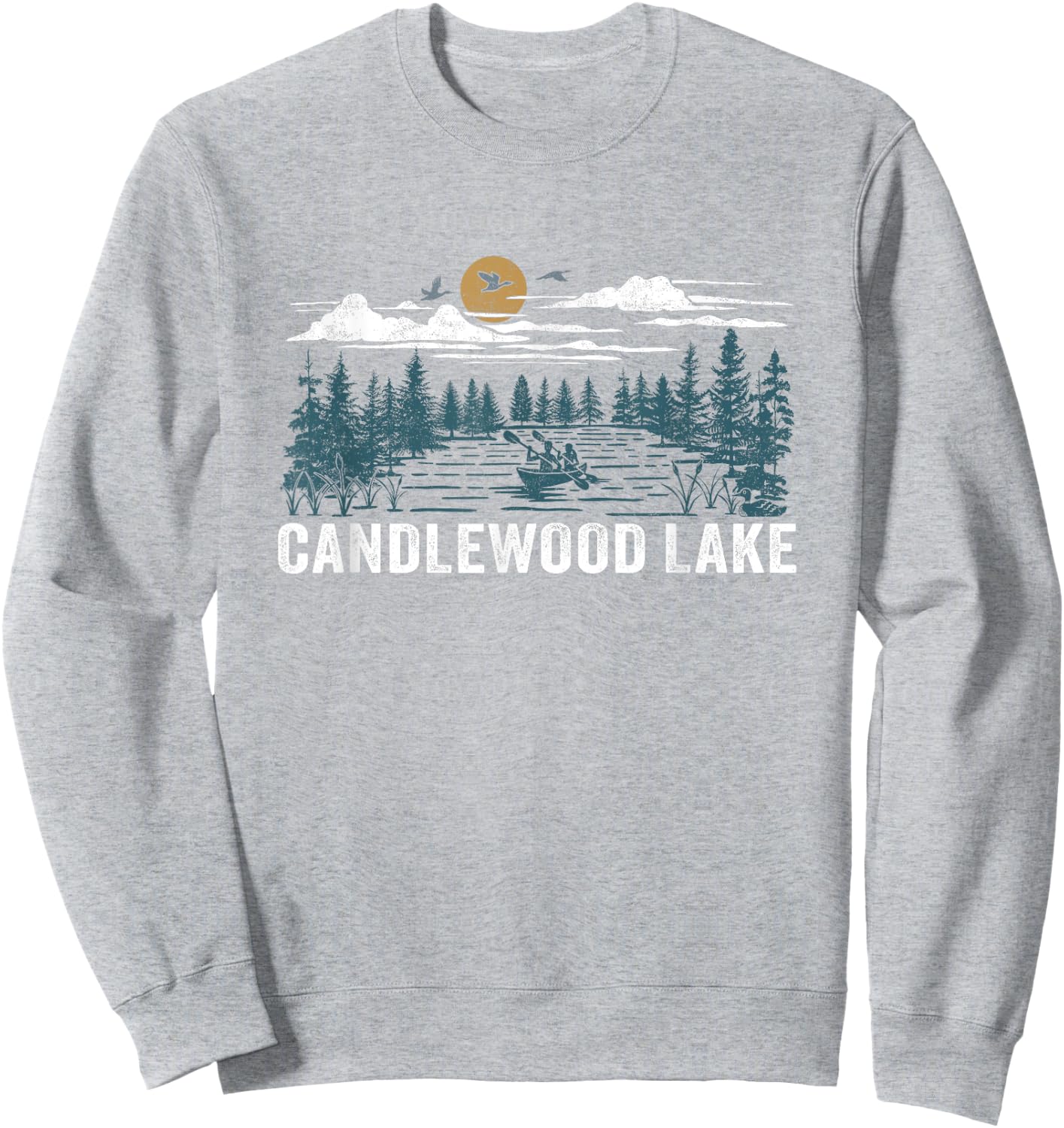 Candlewood Lake Connecticut Sweatshirt - Sweatshirt | Ash