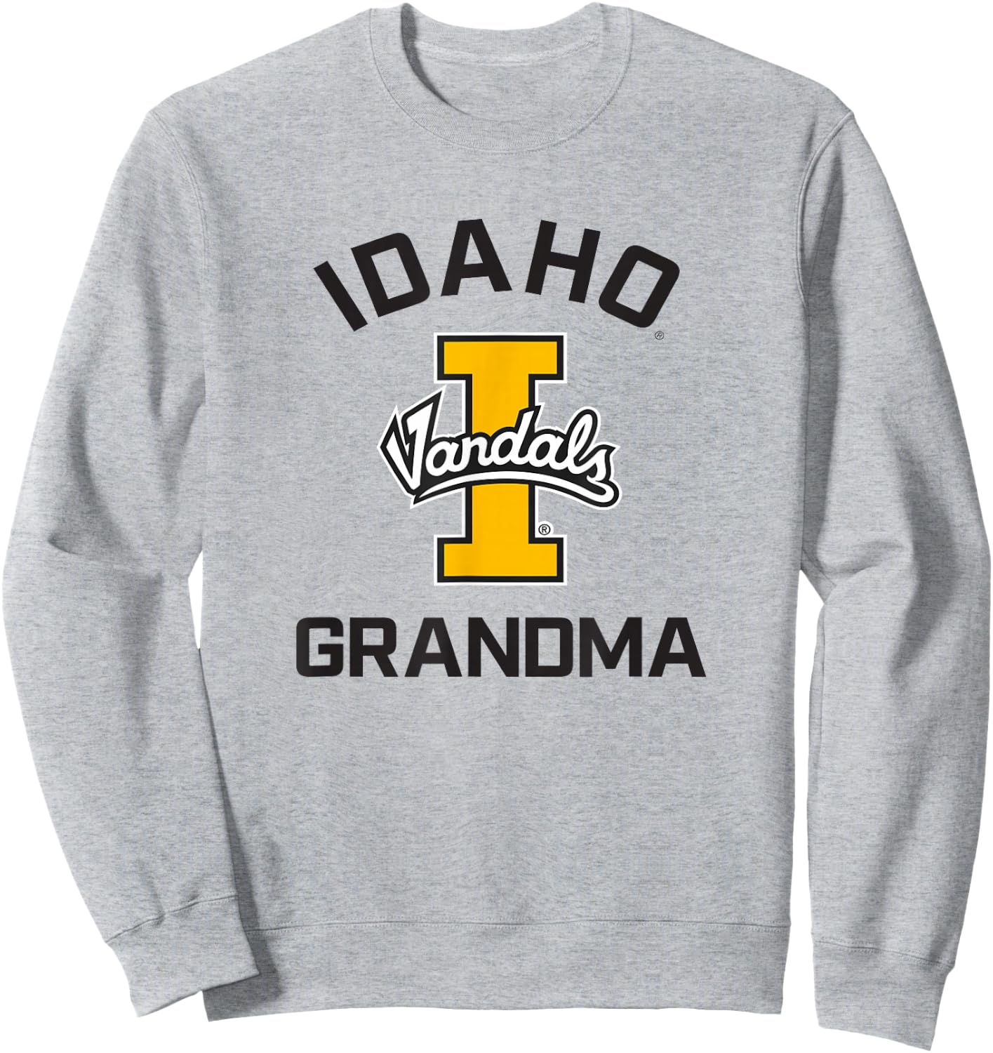 University of Idaho Vandals Arched Grandma Sweatshirt - Sweatshirt | Ash