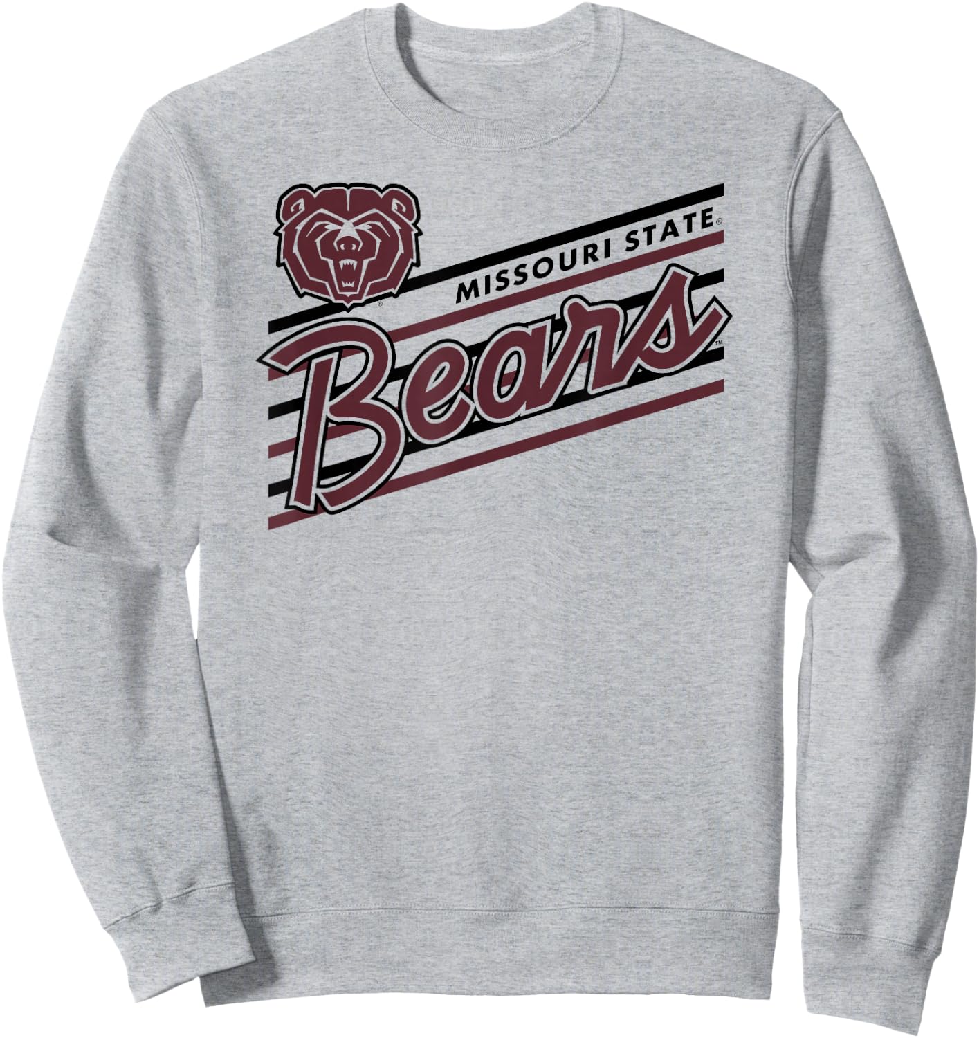 Missouri State Bears Retro Performer White Sweatshirt - Sweatshirt | Ash