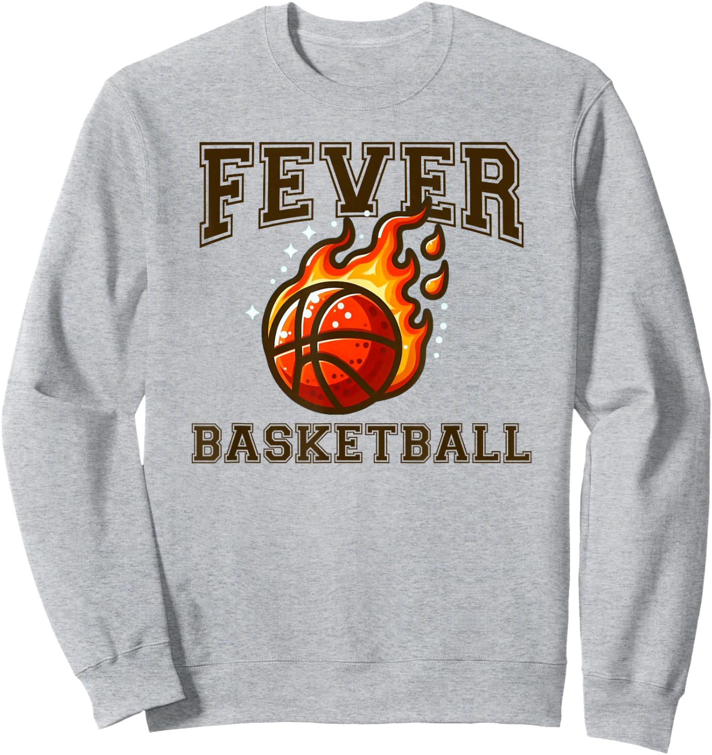 Basketball Fever Vintage Basketball Sweatshirt - Sweatshirt | Ash