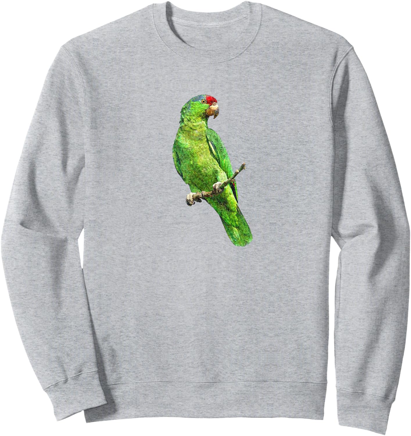 Green Amazon Parrot Bird T Shirt Sweatshirt - Sweatshirt | Ash