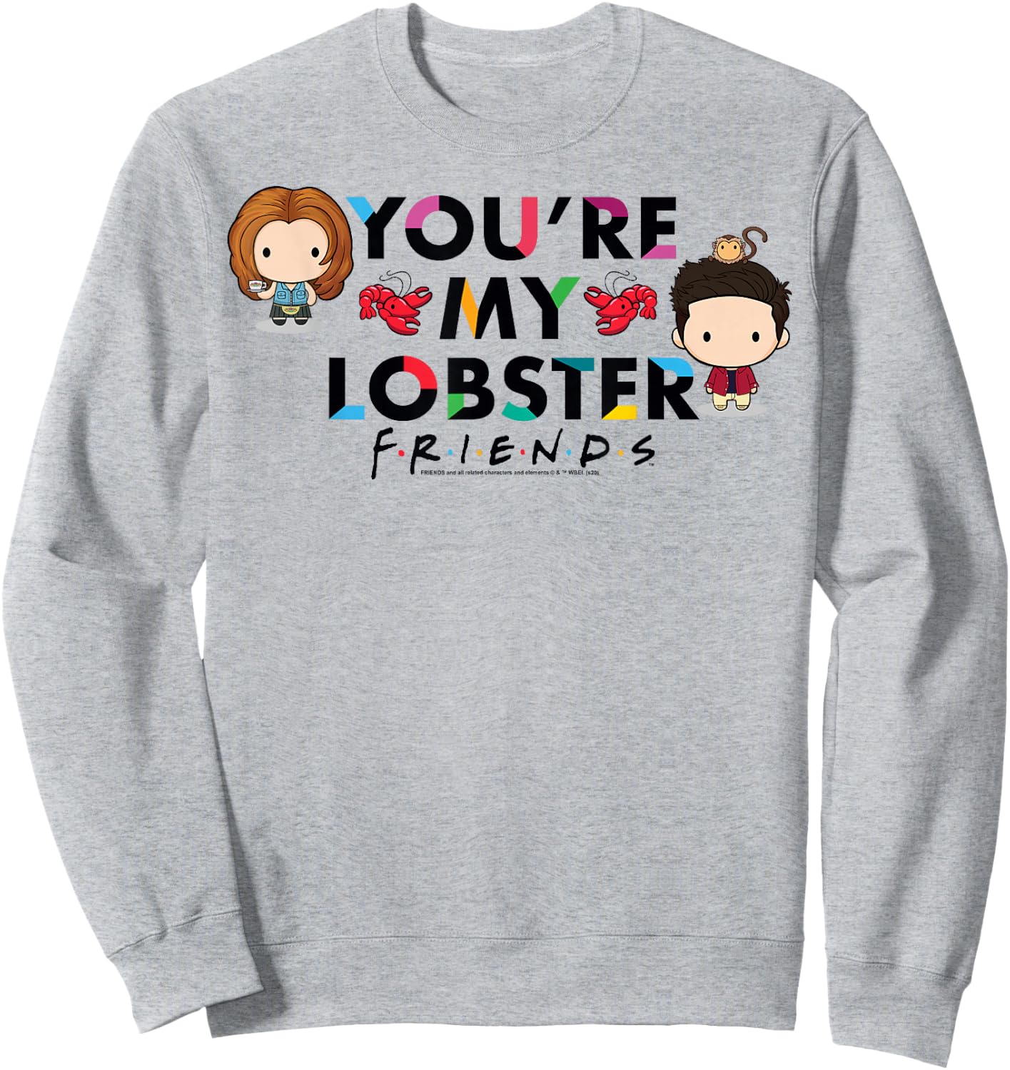 Friends Chibi You're My Lobster Sweatshirt - Sweatshirt | Ash