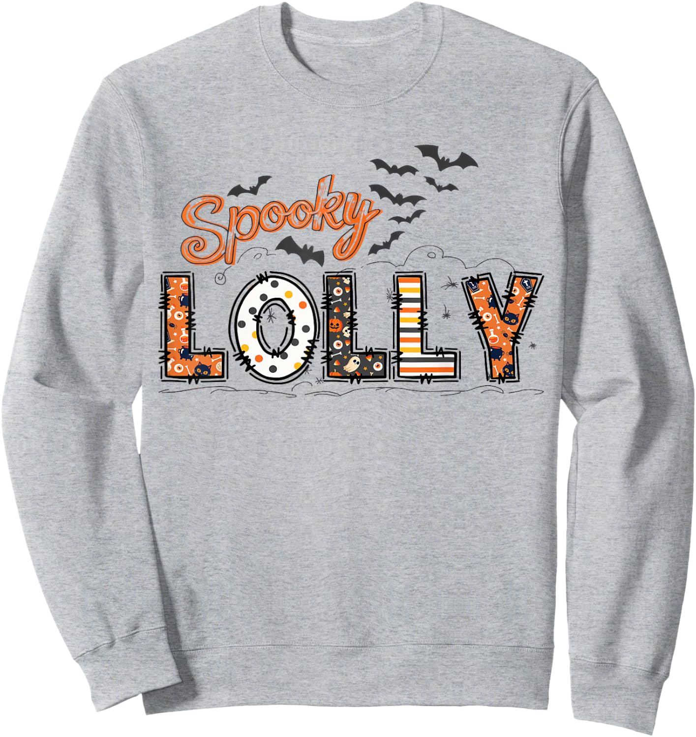 Spooky Lolly Halloween Lolly Life Family Matching Sweatshirt - Sweatshirt | Ash