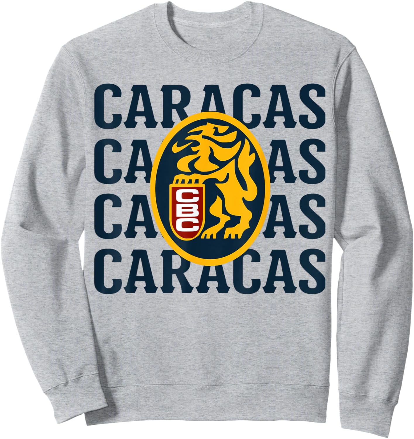 El Emblema de los Leones del Caracas: Orgullo Caraquista Sweatshirt - Sweatshirt | Ash
