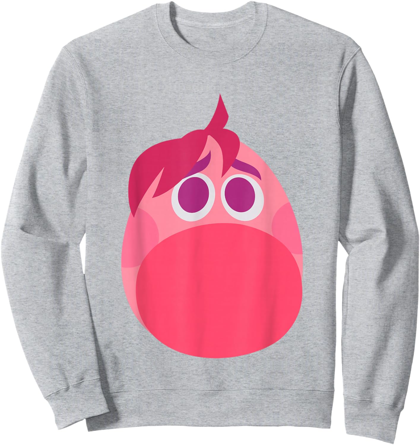 Disney Pixar Inside Out 2 Embarrassment Big Head Logo Sweatshirt - Sweatshirt | Ash
