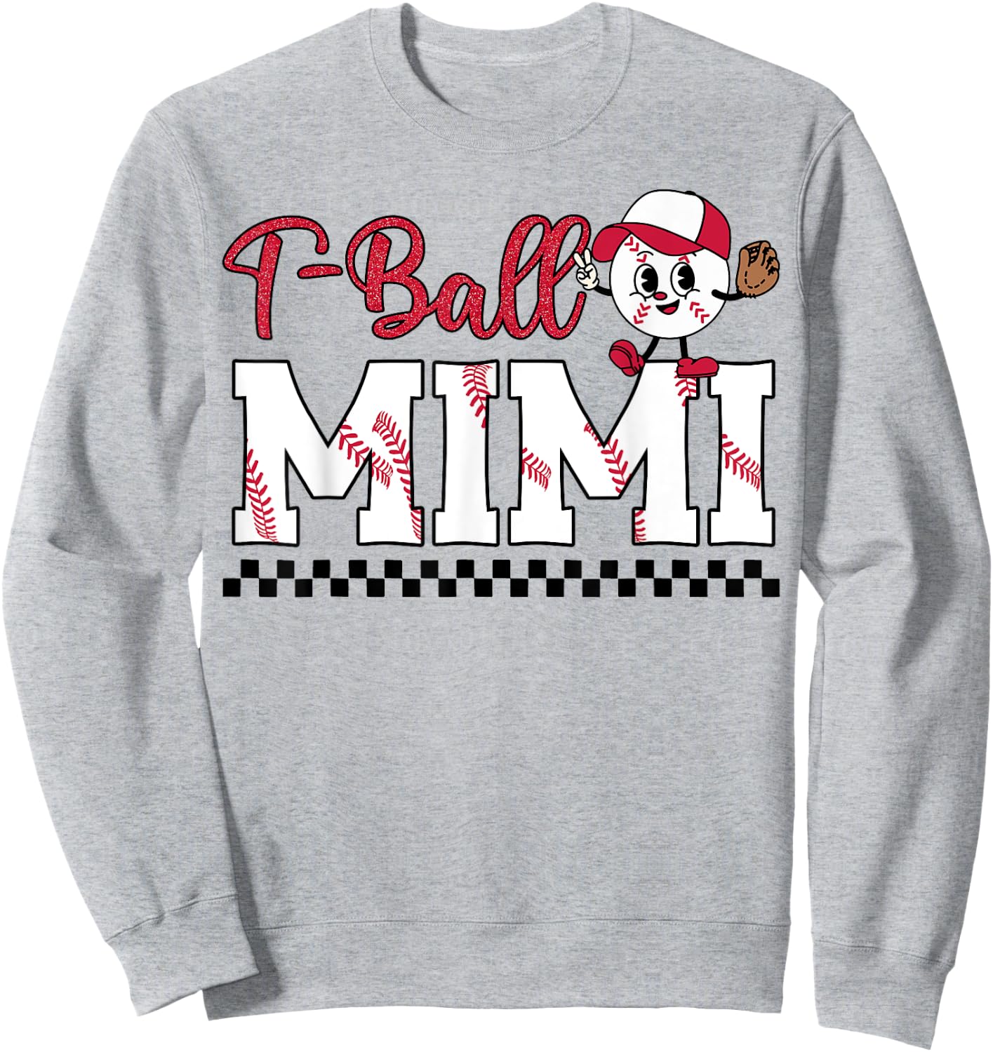 Ball Mimi Leopard Funny Tball Mimi Mother's Day Sweatshirt - Sweatshirt | Ash