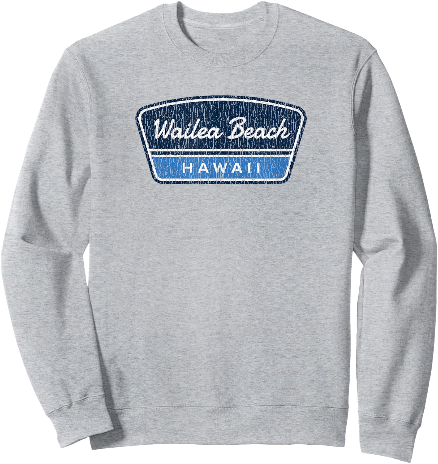 Retro Wailea Beach Hawaii Maui Vintage Souvenir Sweatshirt - Sweatshirt | Ash