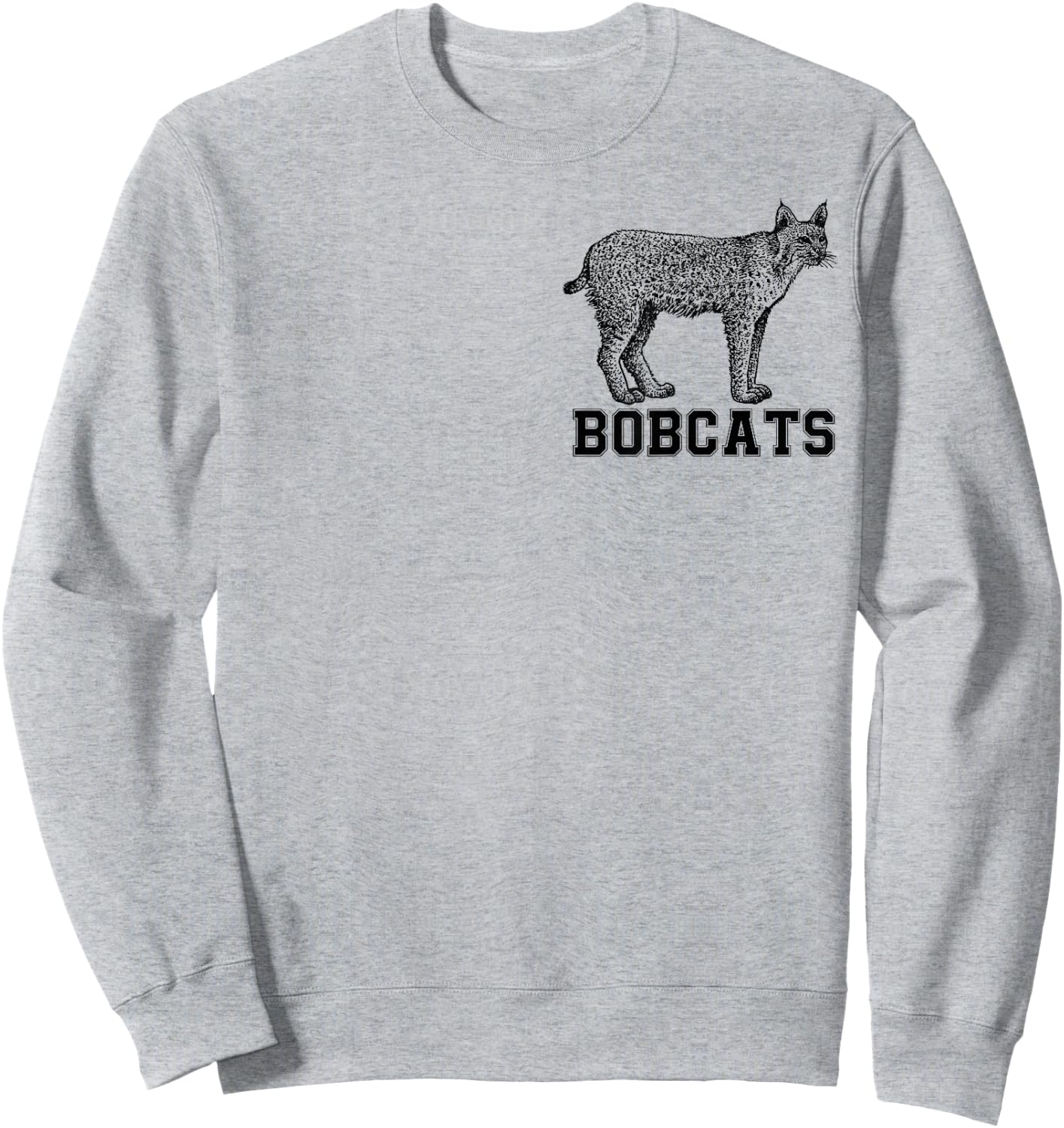 Cool Bobcat Shirt Wildlife Sprit Animal Kids Toddler Boys Sweatshirt - Sweatshirt | Ash