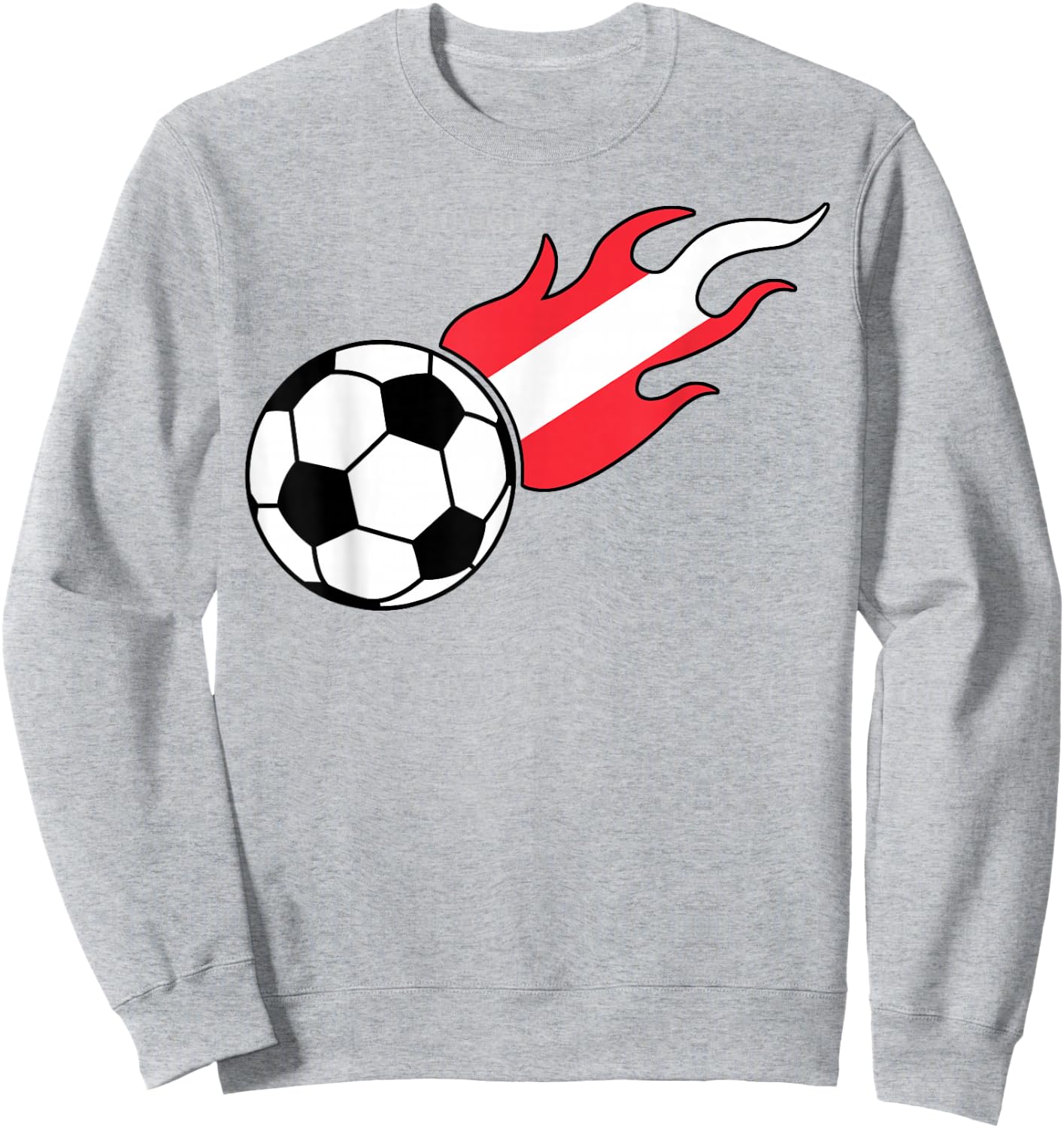 Austrian Flag Austria Soccer Lover Sweatshirt - Sweatshirt | Ash