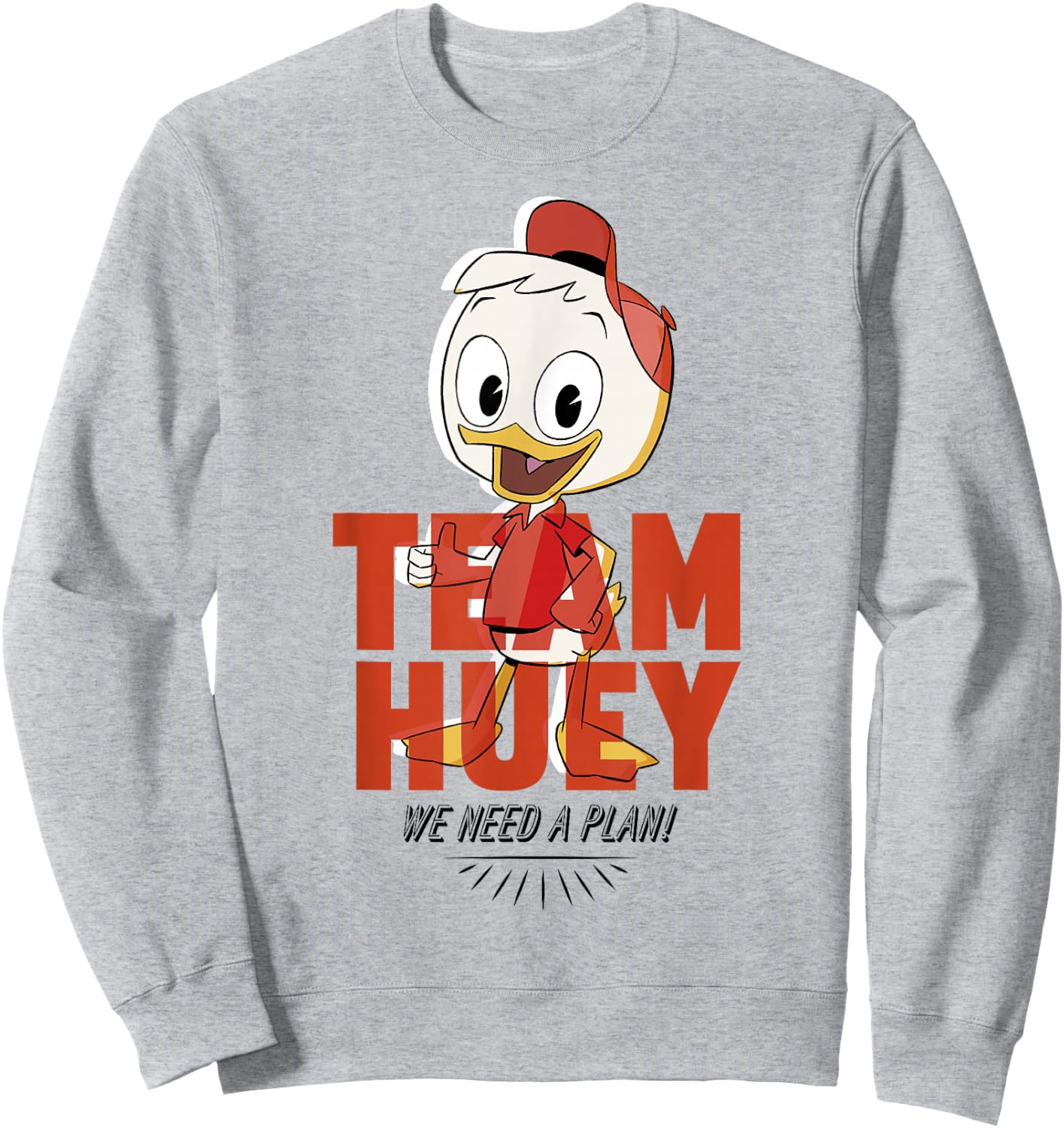 Disney DuckTales Team Huey We Need A Plan Sweatshirt - Sweatshirt | Ash