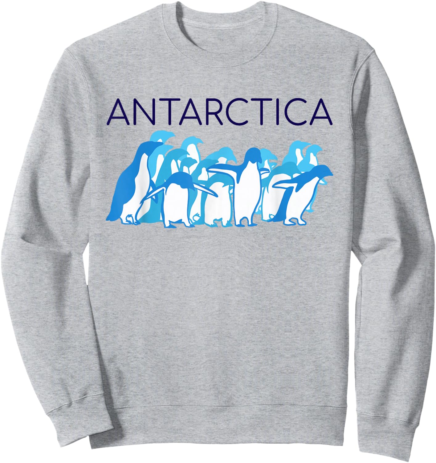 UpTheCreek Antarctica , Men's -Adults, Blue, Short Sleeve, Small Sweatshirt - Sweatshirt | Ash