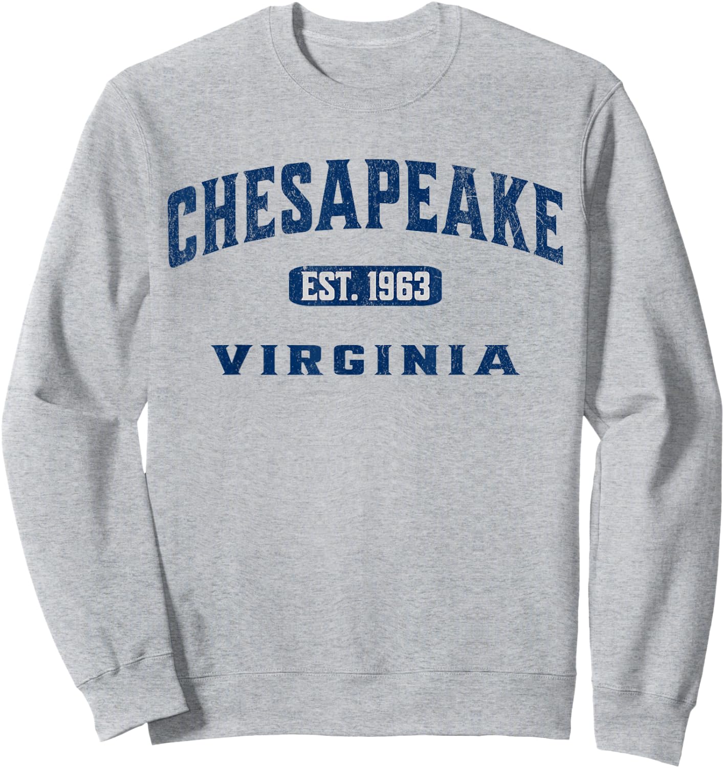 Vintage Athletic VA Souvenir Visit Chesapeake Virginia Sweatshirt - Sweatshirt | Ash