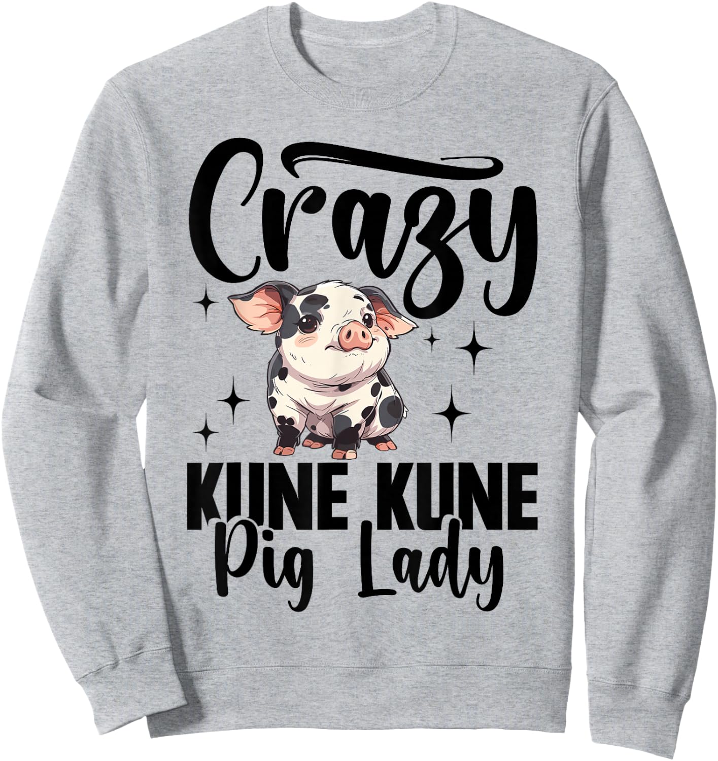 Kune Kune Pig Girl Accessories Kunekune Pig Sweatshirt - Sweatshirt | Ash