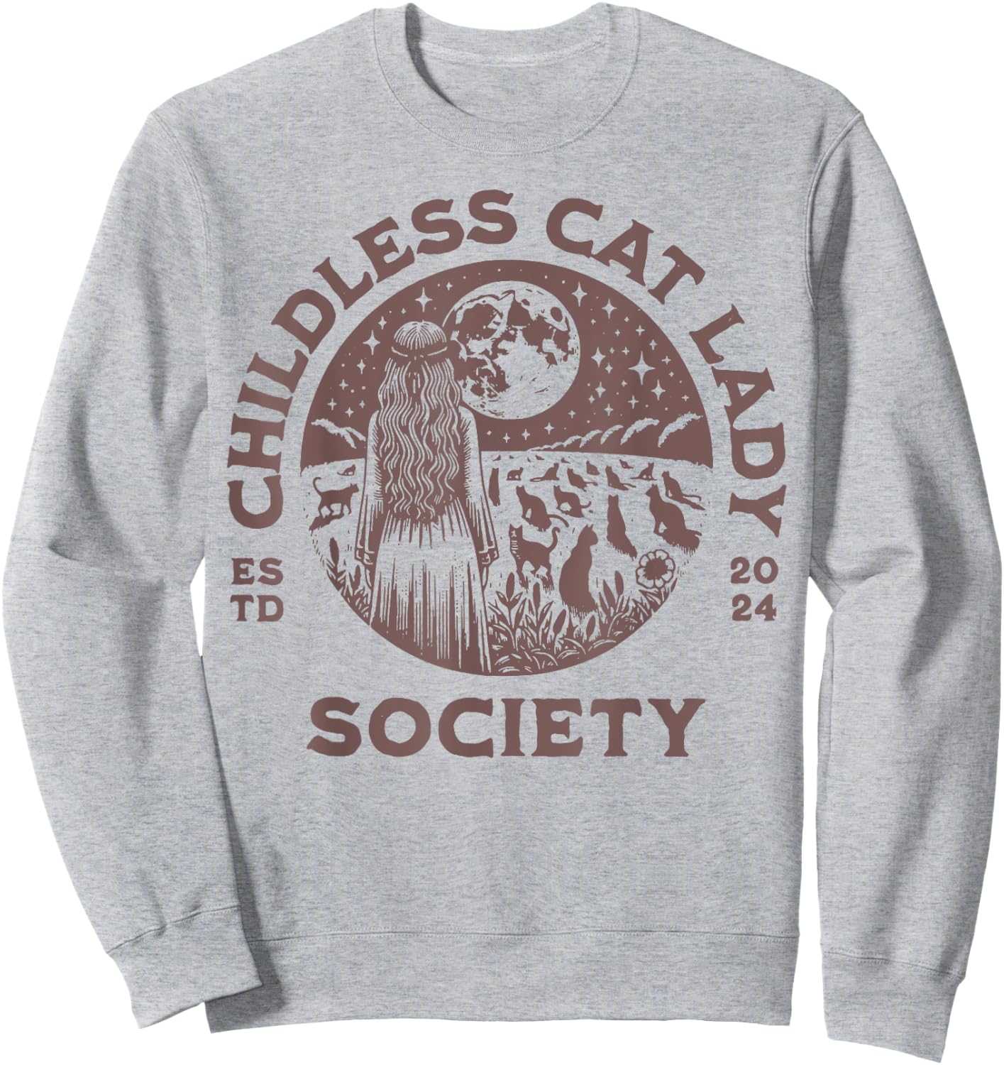 Childless Cat Lady 2024 Society Sweatshirt - Sweatshirt | Ash