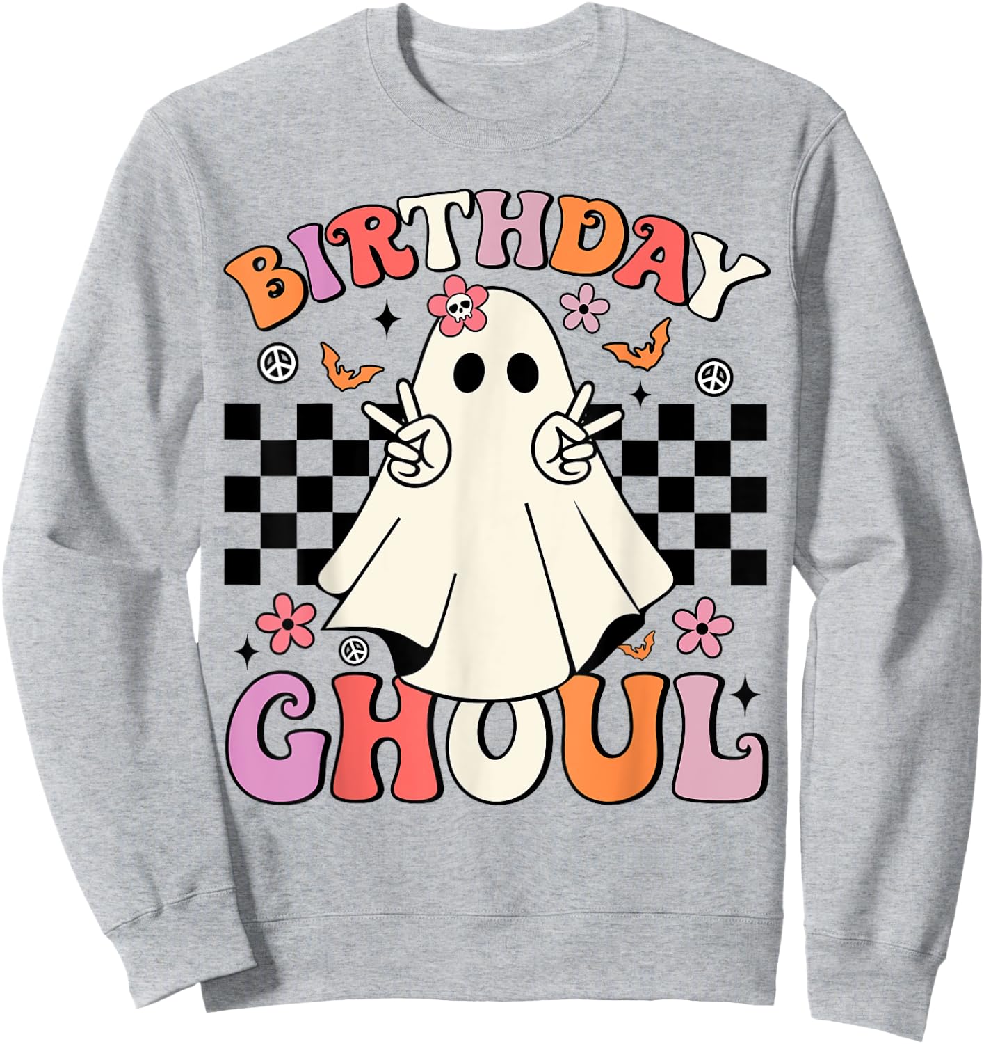 Halloween Birthday Ghoul Party Anniversary Booday Women Girl Sweatshirt - Sweatshirt | Ash