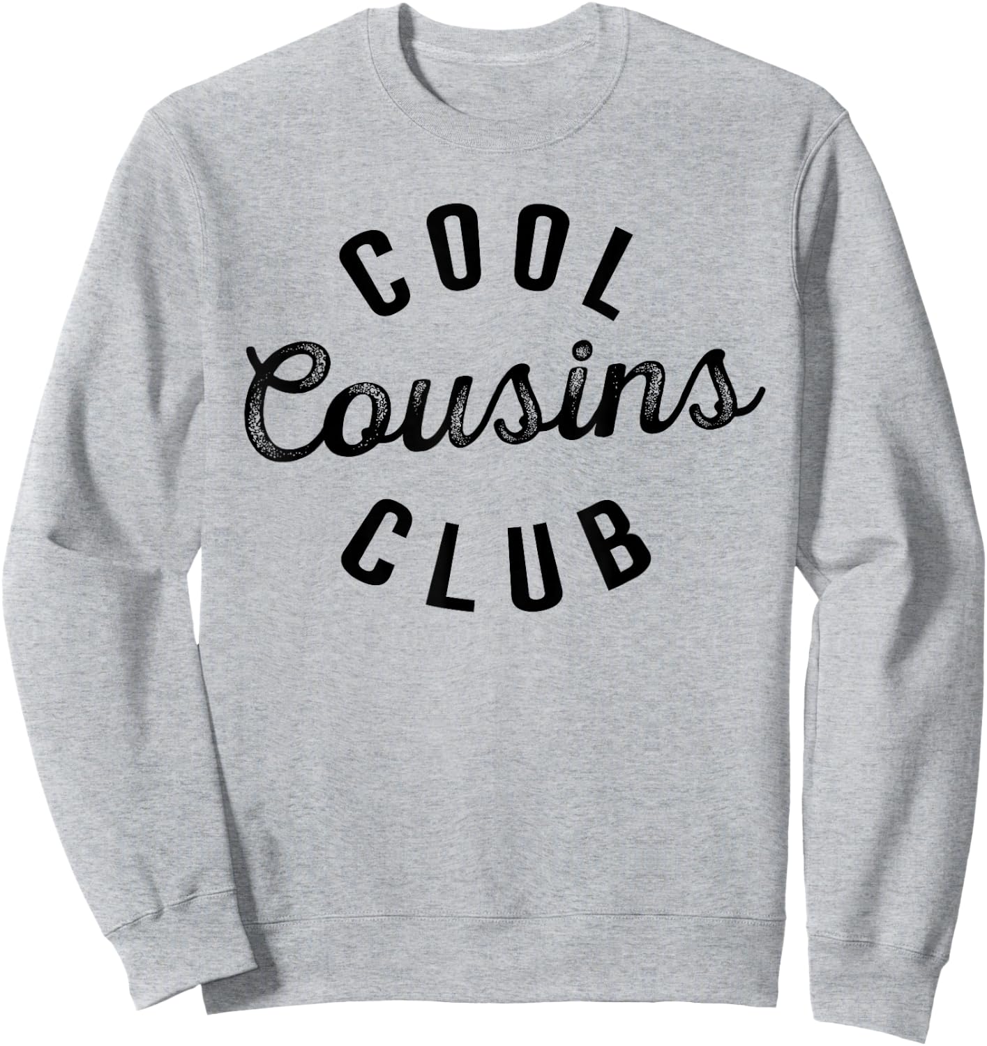Cool Cousin Club retro Cousin Matching Family Crew sqaud Sweatshirt - Sweatshirt | Ash