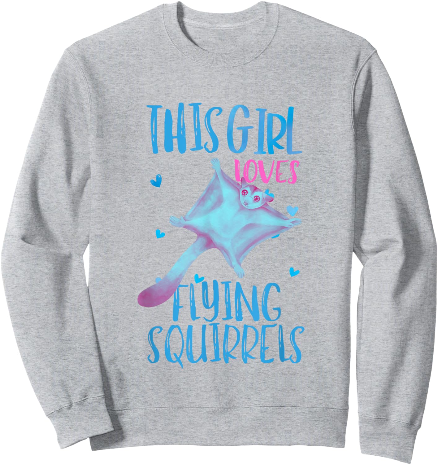 Flying Squirrel Shirt Girl Animal Lover Flying Squirrels Sweatshirt - Sweatshirt | Ash