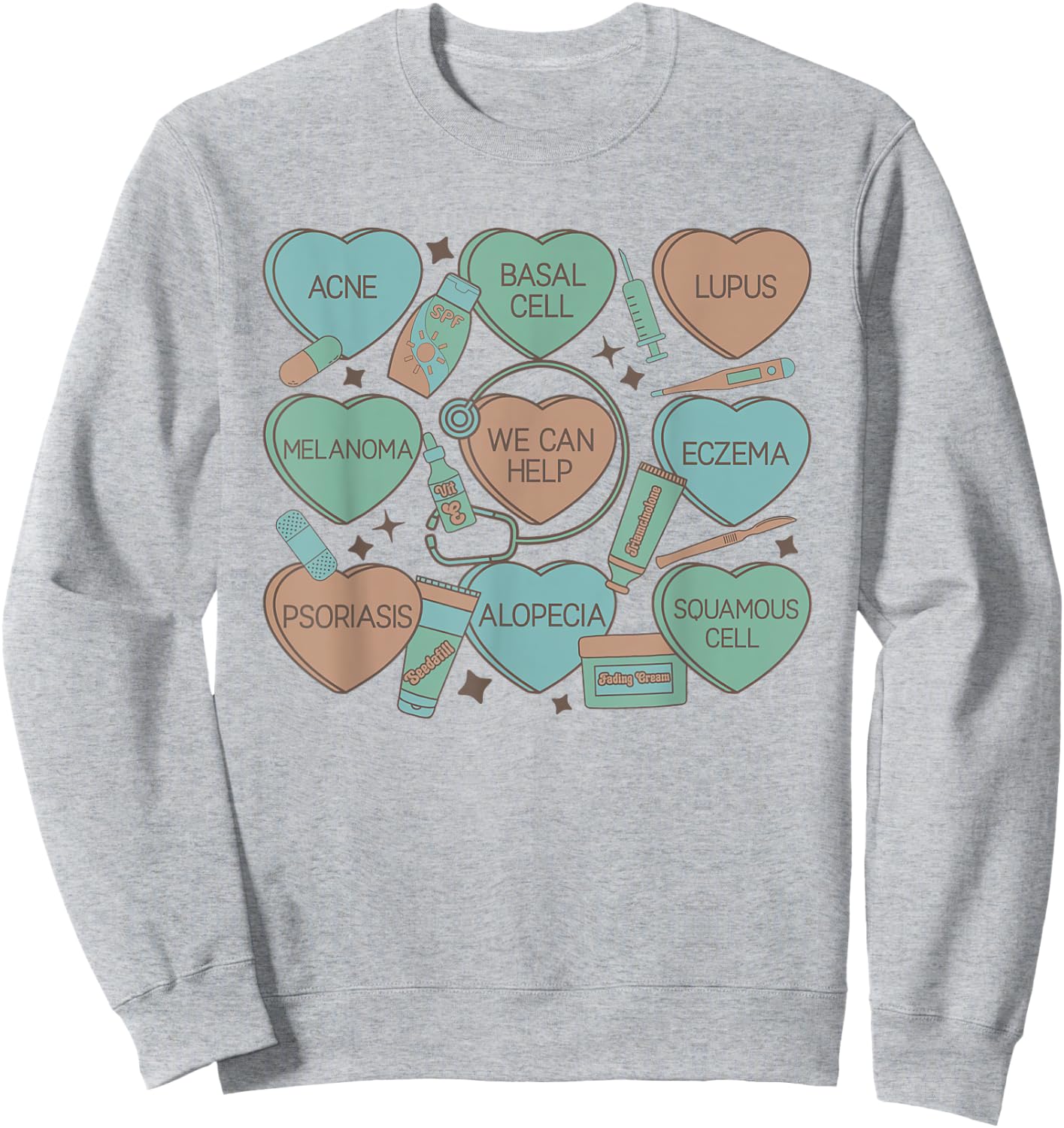 Dermatology Nurse Derm Nurse Summer Nurse Dermatologist Men Women Sweatshirt - Sweatshirt | Ash