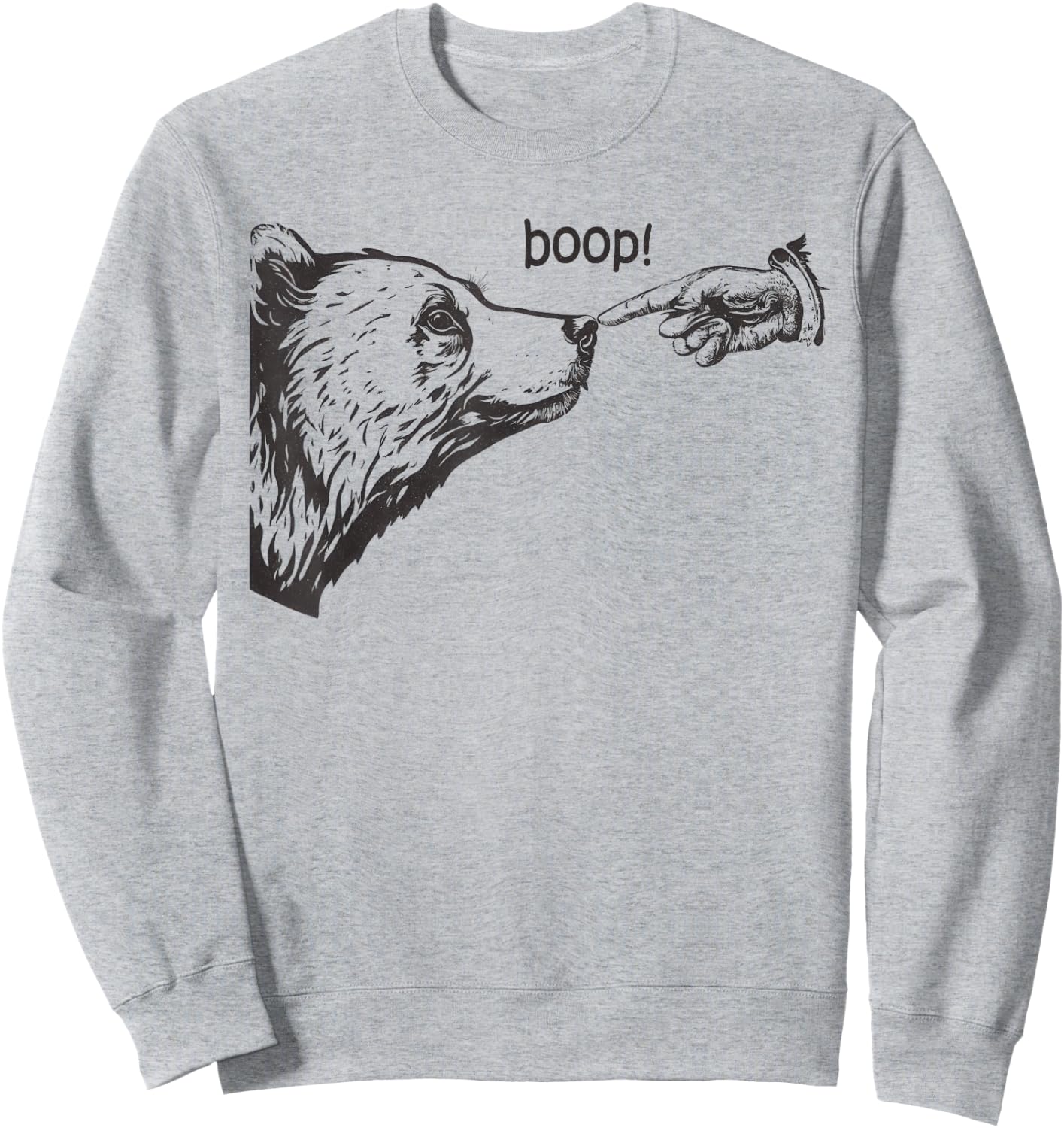 Retro Boop Bear Vintage Sweatshirt - Sweatshirt | Ash