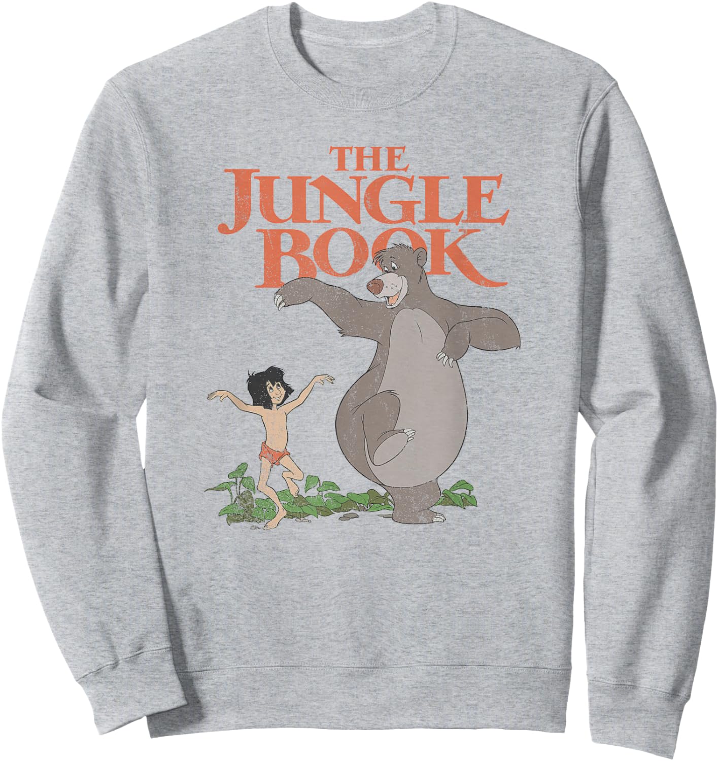 Disney The Jungle Book Mowgli & Baloo Dancing Cover Sweatshirt - Sweatshirt | Ash