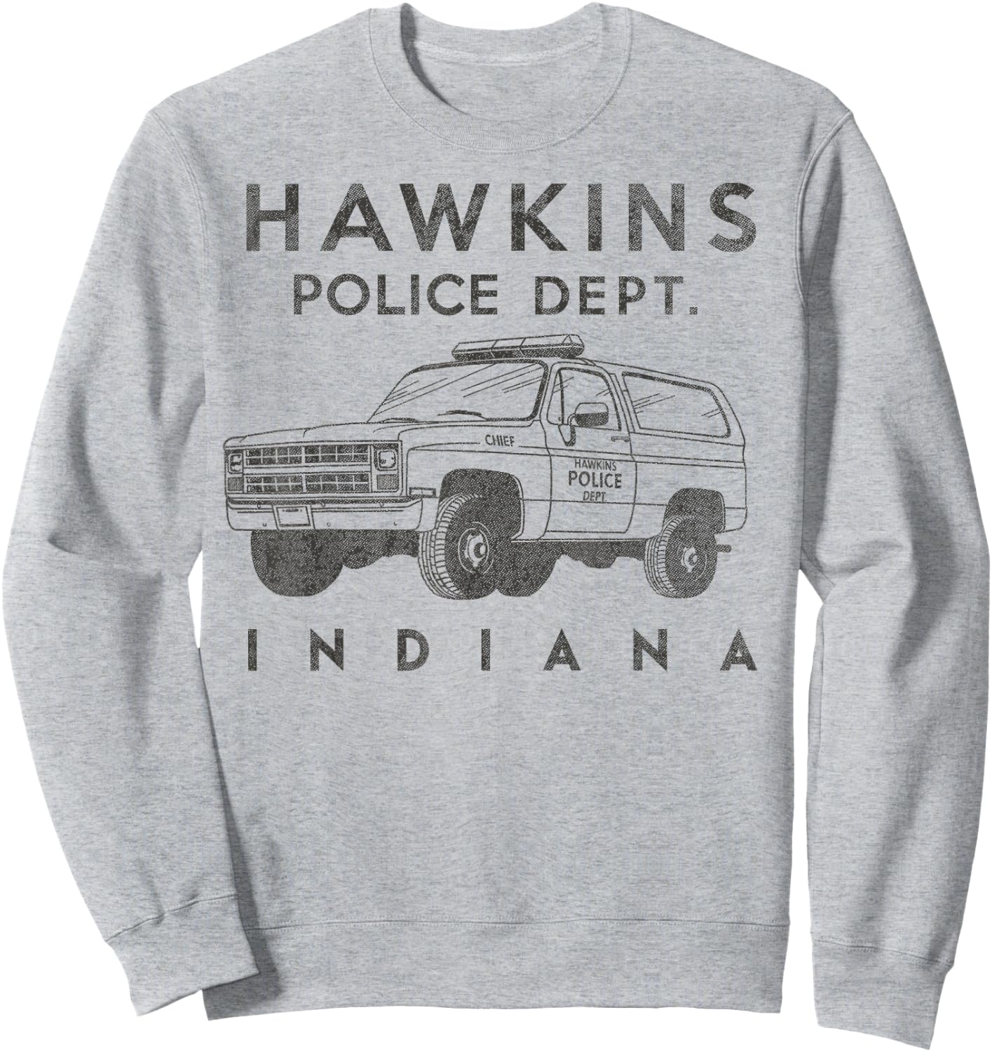 Netflix Stranger Things Hawkins Police Dept. Indiana Sweatshirt - Sweatshirt | Ash