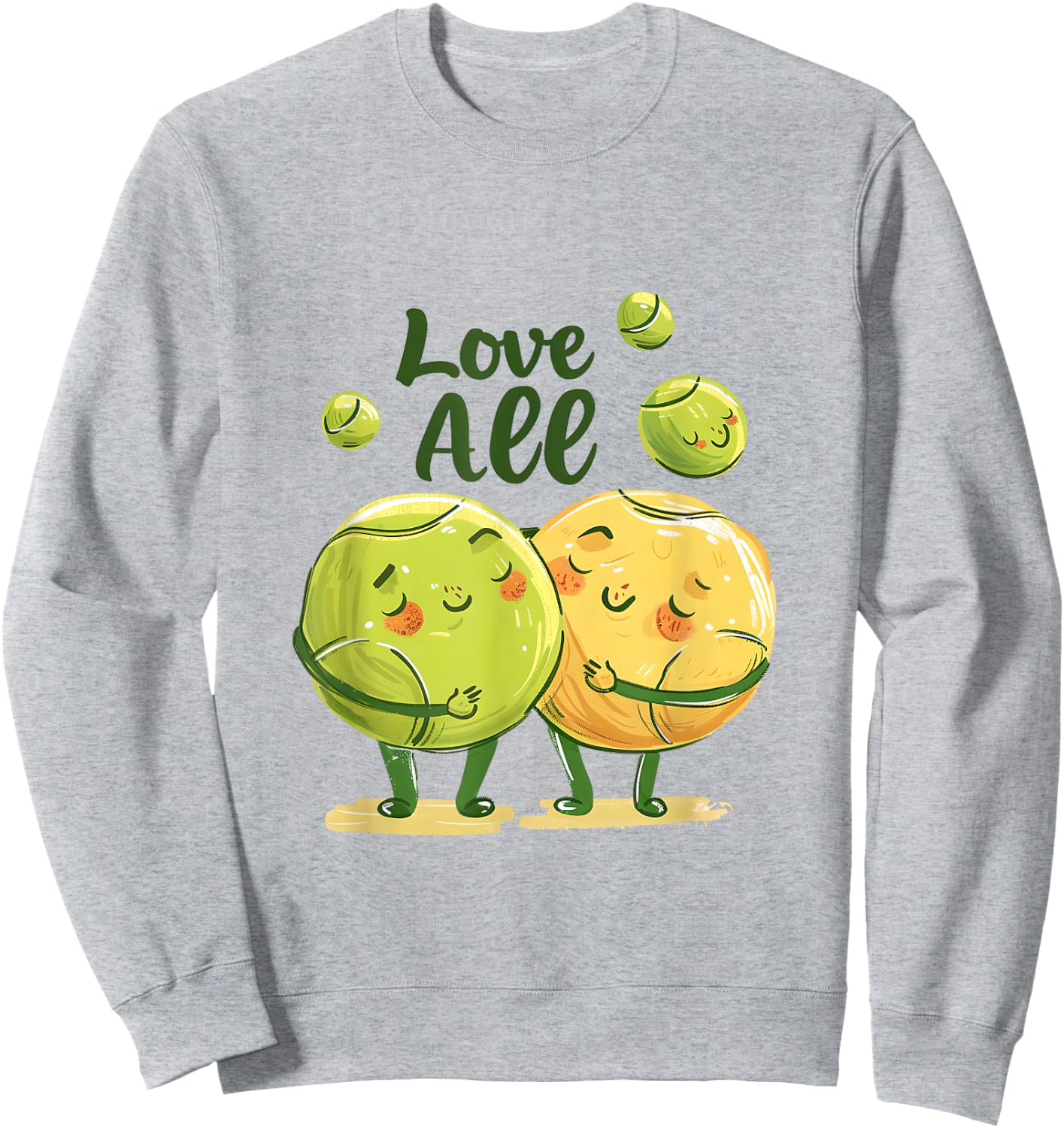 Love All Tennis Apparel | Tennis Lovers Gift Sweatshirt - Sweatshirt | Ash
