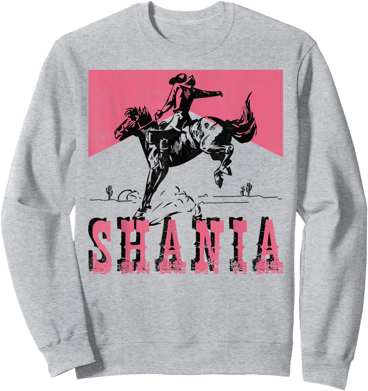 Vintage Shania Name Personalized Women Kids Sweatshirt - Sweatshirt | Ash