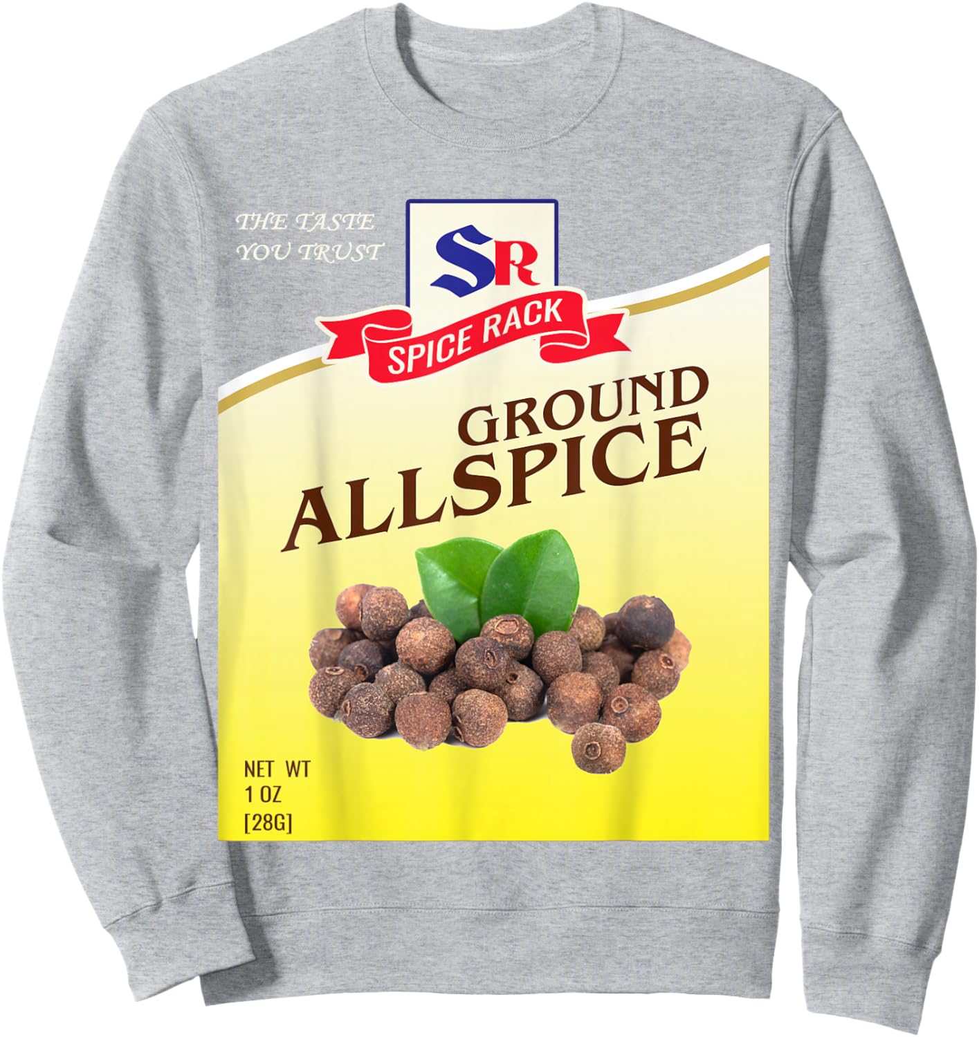 Ground Allspice Halloween Costume Unique Fun Foodie Sweatshirt - Sweatshirt | Ash