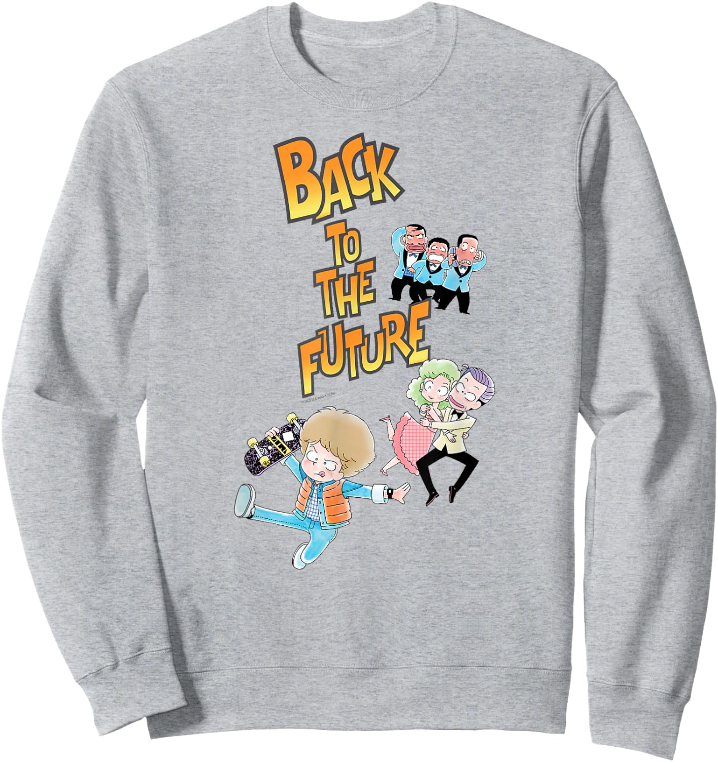 Back to the Future Anime Style Sweatshirt - Sweatshirt | Ash