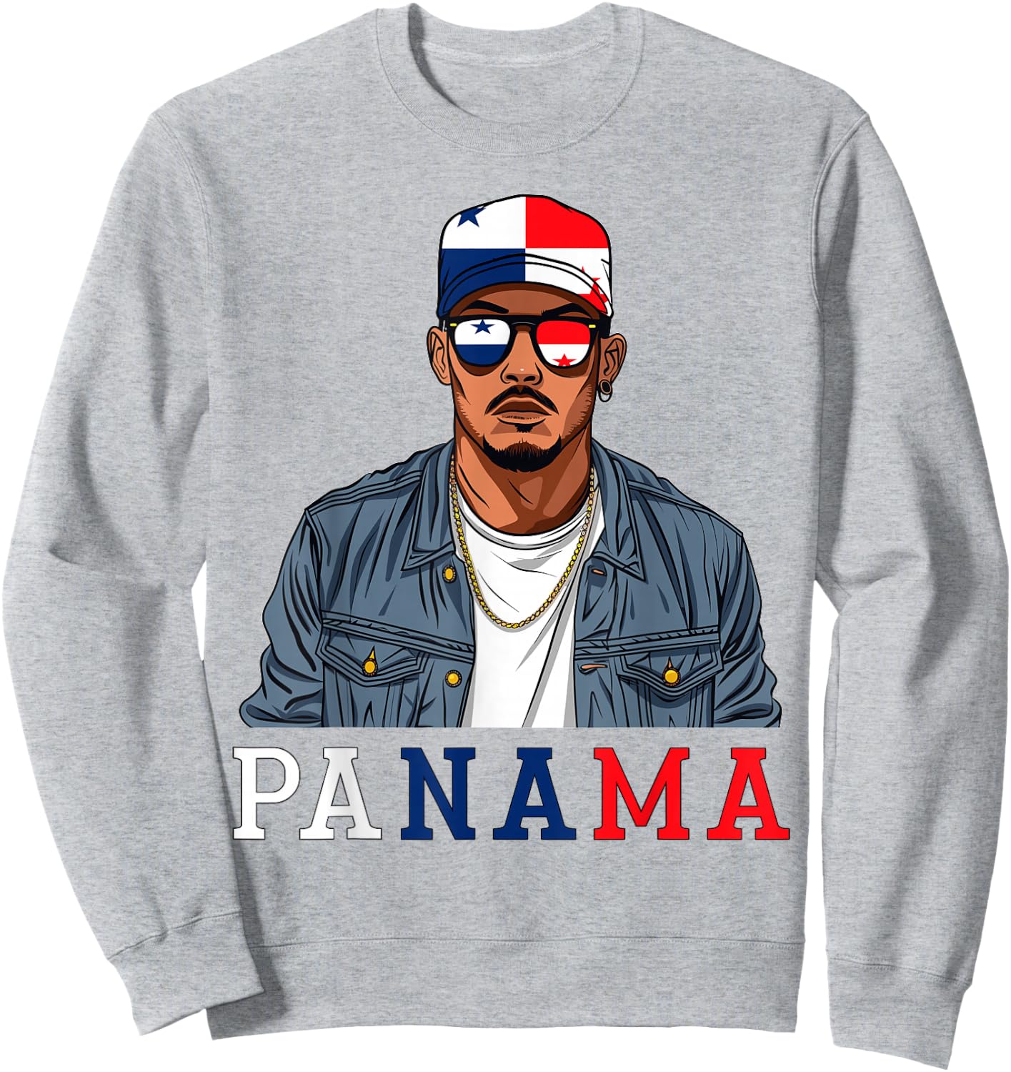 Panamanian Flag Outfit Souvenirs Country Panama Sweatshirt - Sweatshirt | Ash